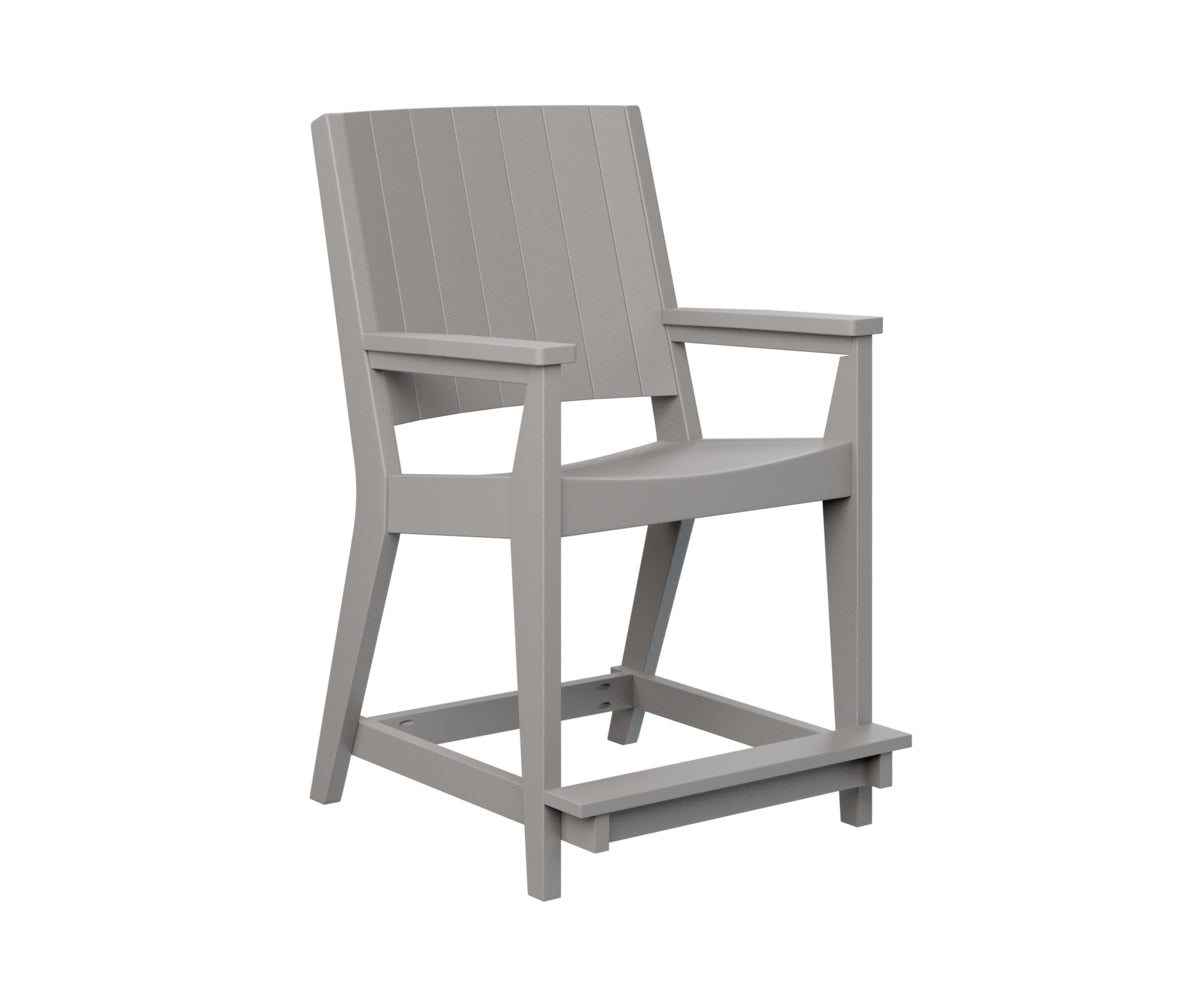 Berlin Gardens Mayhew Chat Counter Chair - Stylish Bar Stool for Kitchen Island, Breakfast Nook & Home Decor - Durable Indoor/Outdoor Use