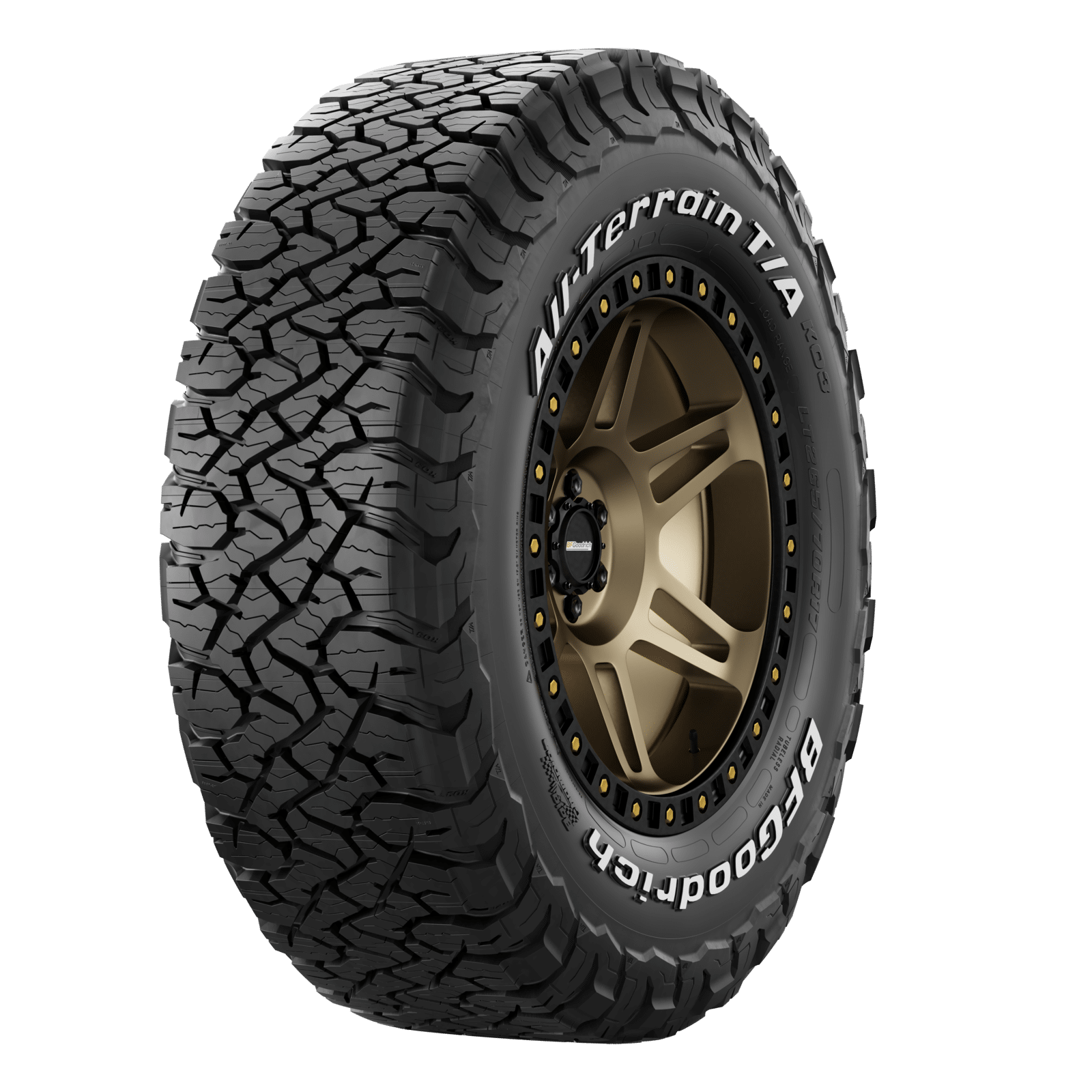All Terrain T/A KO3 LT37x12.50R17 128R 12F Off-Road Tires - Durable Mud Terrain Truck Tires for Pickup, SUV & 4x4 Vehicles - Perfect for Off-Roading, Rock Crawling & Winter Driving