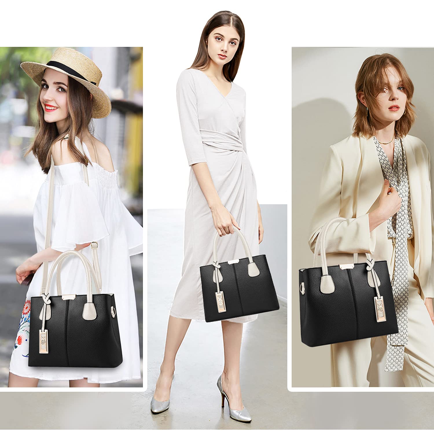 Chicarousal Women's Leather Crossbody Bag - Stylish Tote & Shoulder Purse for Daily Use