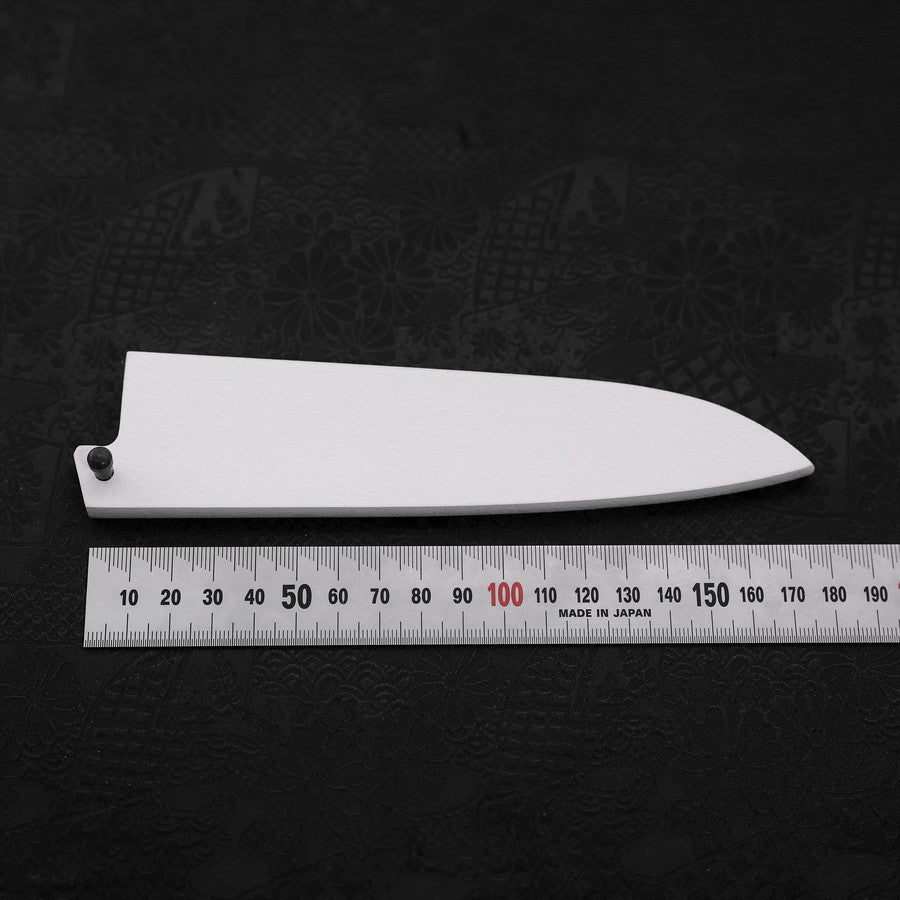 Premium White Ishime Saya Sheath for 135mm Western Petty Knife with Pin - Perfect for Kitchen, Camping & Outdoor Cooking