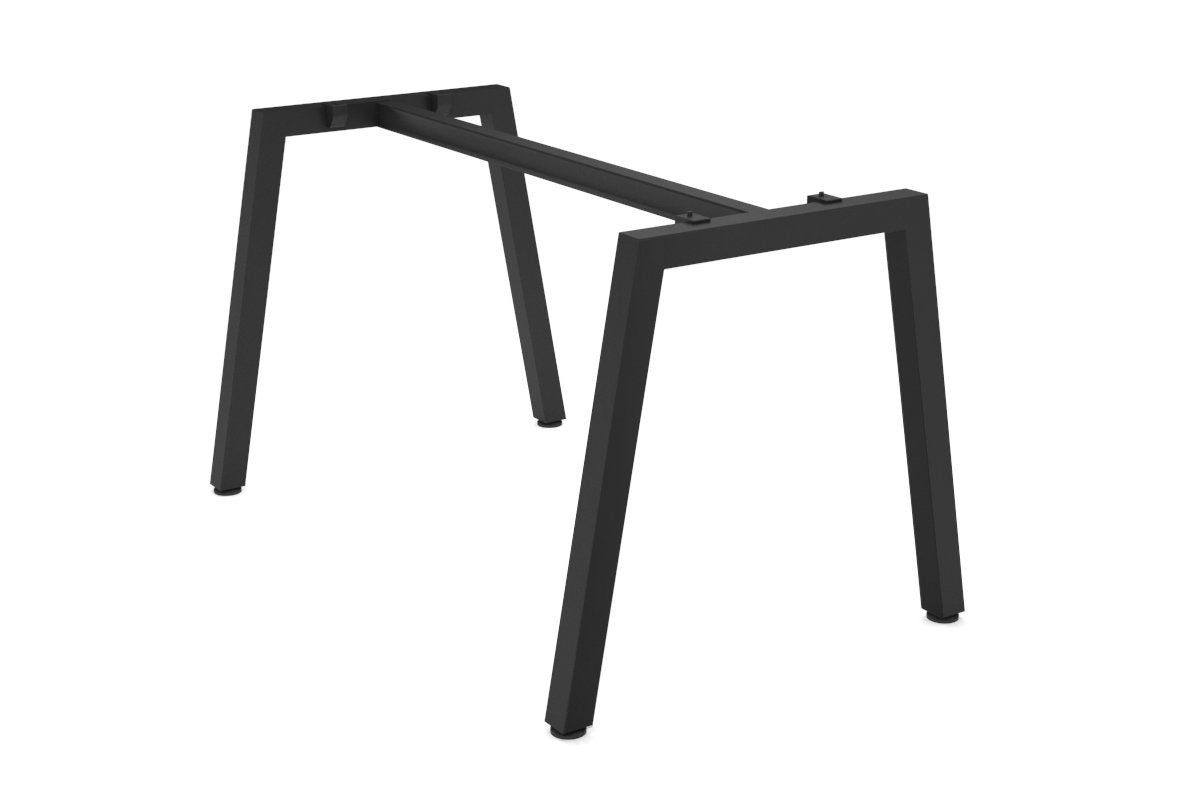 Quadro A Legs Table Frame - Heavy Duty Black Metal Base for Dining, Work, or Conference Tables - Perfect for Home, Office, and Restaurant Use