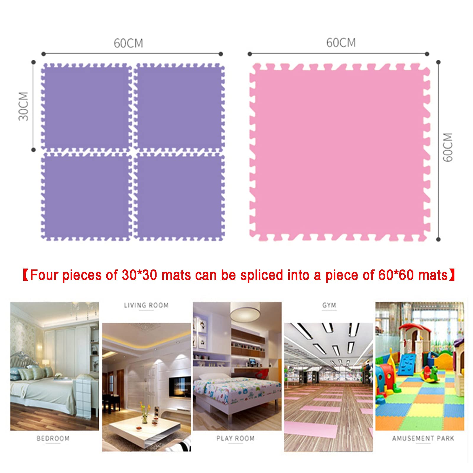Soft EVA Puzzle Play Mat for Kids - Interlocking Foam Floor Tiles for Children's Playroom, Nursery & Gym - Non-Toxic Baby Crawling Mat & Toddler Play Area Flooring - Perfect for Daycare, Preschool & Home Play Spaces