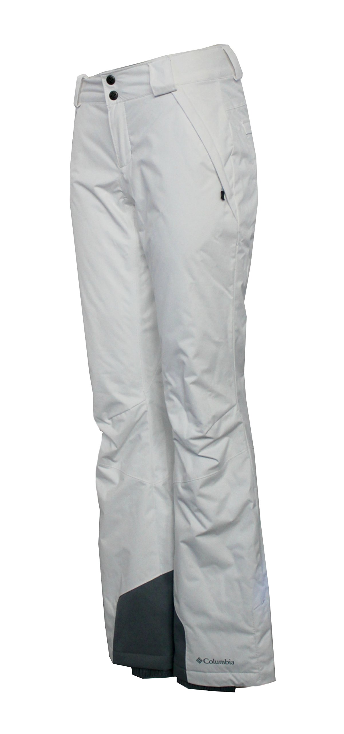 Columbia Women's Arctic Trip Omni-Heat Waterproof Snow Pants - White, Large - Winter Hiking, Skiing & Cold Weather Outdoor Activities