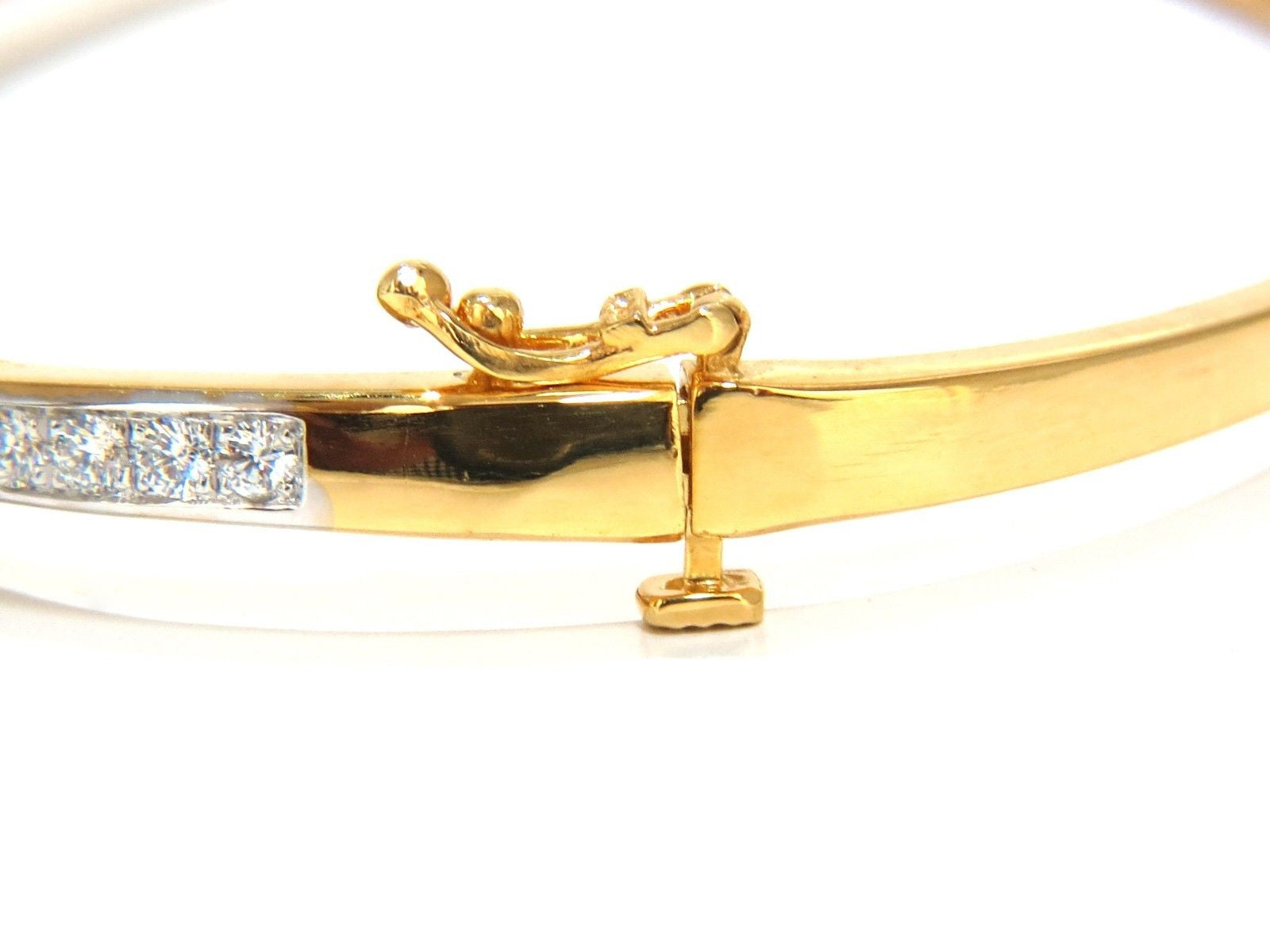 16.75ct Natural Red Garnet Diamond Bangle Bracelet in 14K Gold - Elegant Jewelry for Women, Perfect for Weddings, Parties & Special Occasions