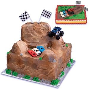 Monster Truck Cake Topper - Durable Birthday Cake Decoration for Kids | Perfect for Monster Truck Themed Parties, Baby Showers & Birthday Celebrations