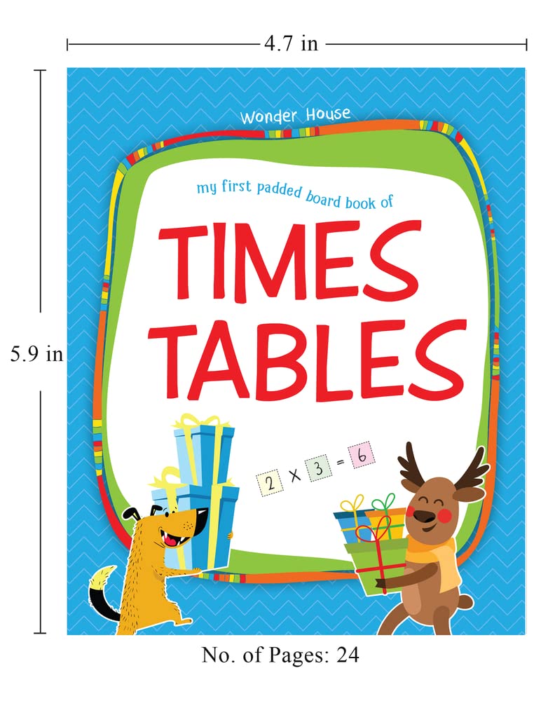My First Padded Board Book of Multiplication Tables 1-20 - Fun Math Learning for Kids | Perfect for Homeschooling, Classroom & Early Education
