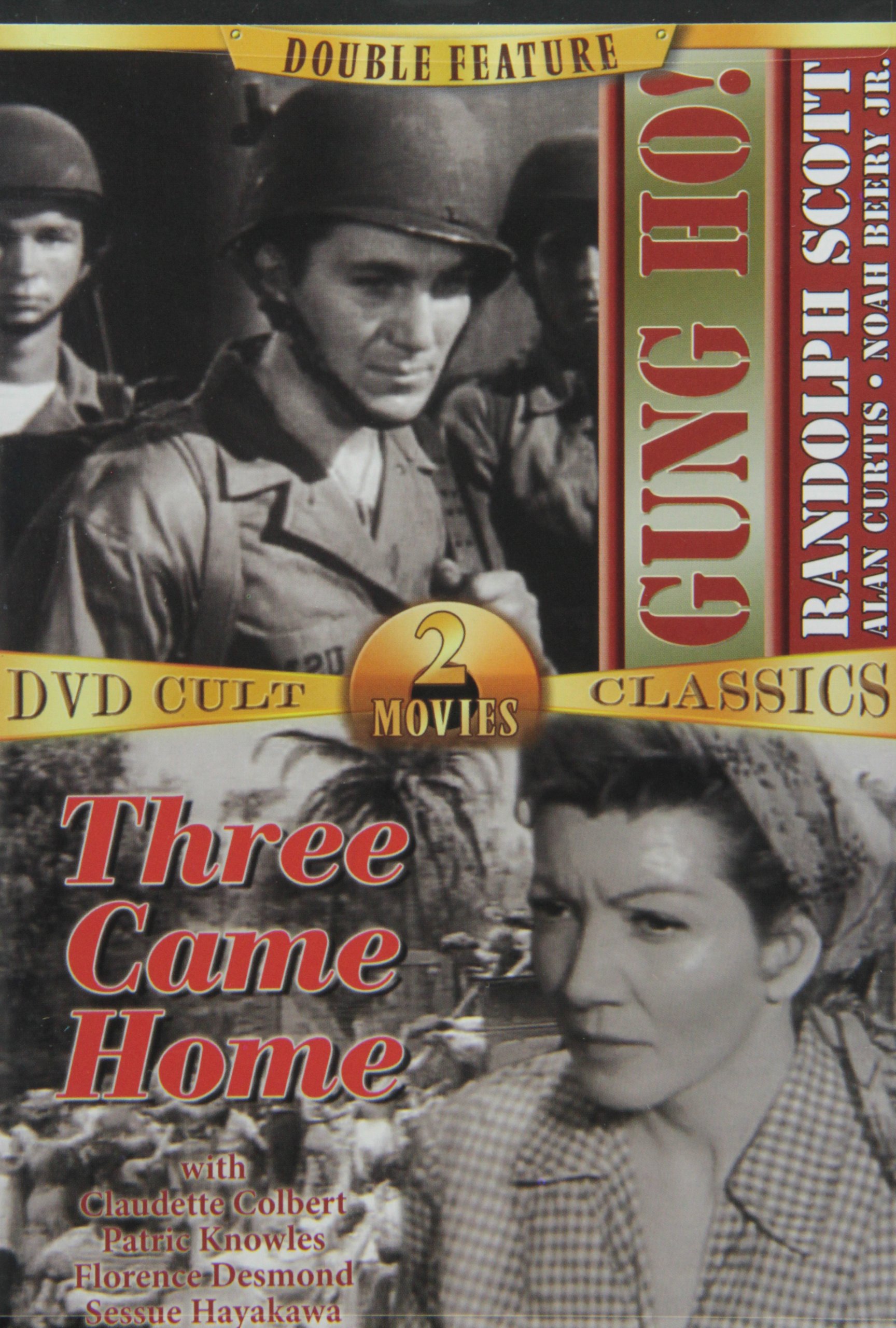Gung Ho & Three Came Home - Classic War Drama Movies DVD - Best for History Buffs & Film Collectors - Perfect for Movie Nights & WWII Enthusiasts