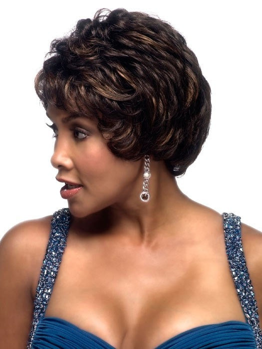 Francyne Synthetic Wig with Mono Top - Soft & Natural Looking Hairpiece for Women | Perfect for Cosplay, Daily Wear & Special Occasions