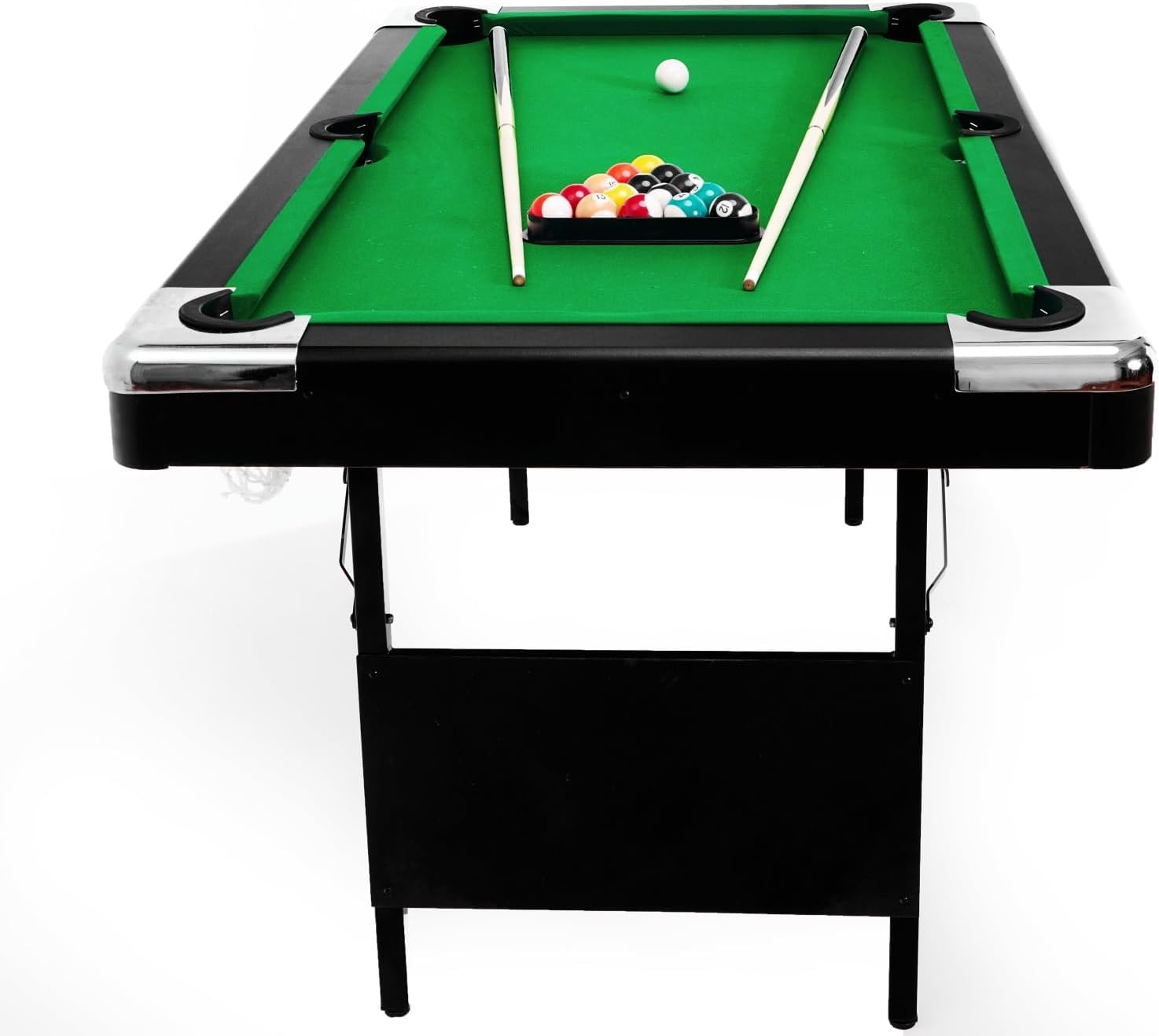6 or 7 Foot Portable Folding Pool Table - Professional Billiard Table Set with Complete Accessories for Home Game Room, Basement or Garage | Perfect for Family Fun & Entertainment Nights