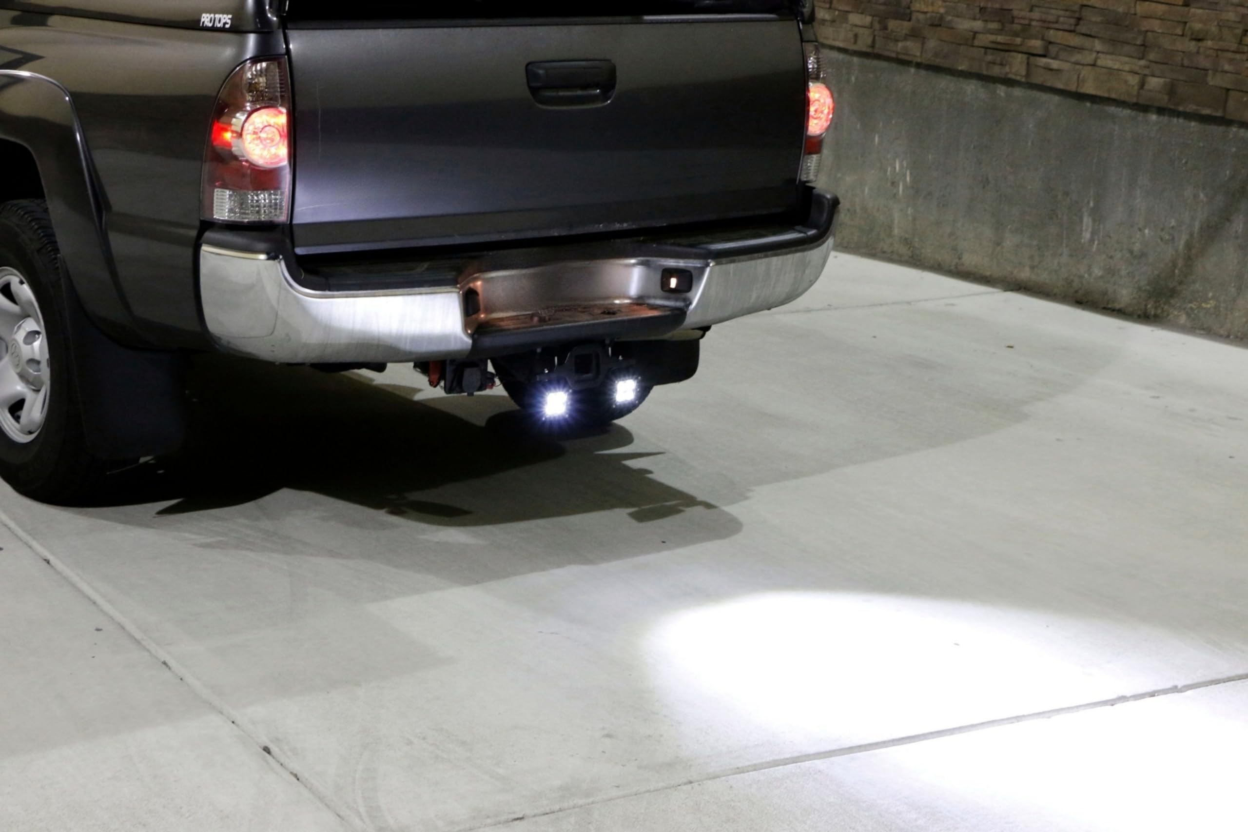 iJDMTOY 20W LED Pod Light Kit for Trucks, SUVs, Trailers & RVs - 2 Pack High Power Tow Hitch Mount Lights with Bracket - Perfect for Reverse Lighting, Off-Road Adventures & Emergency Search Scenarios