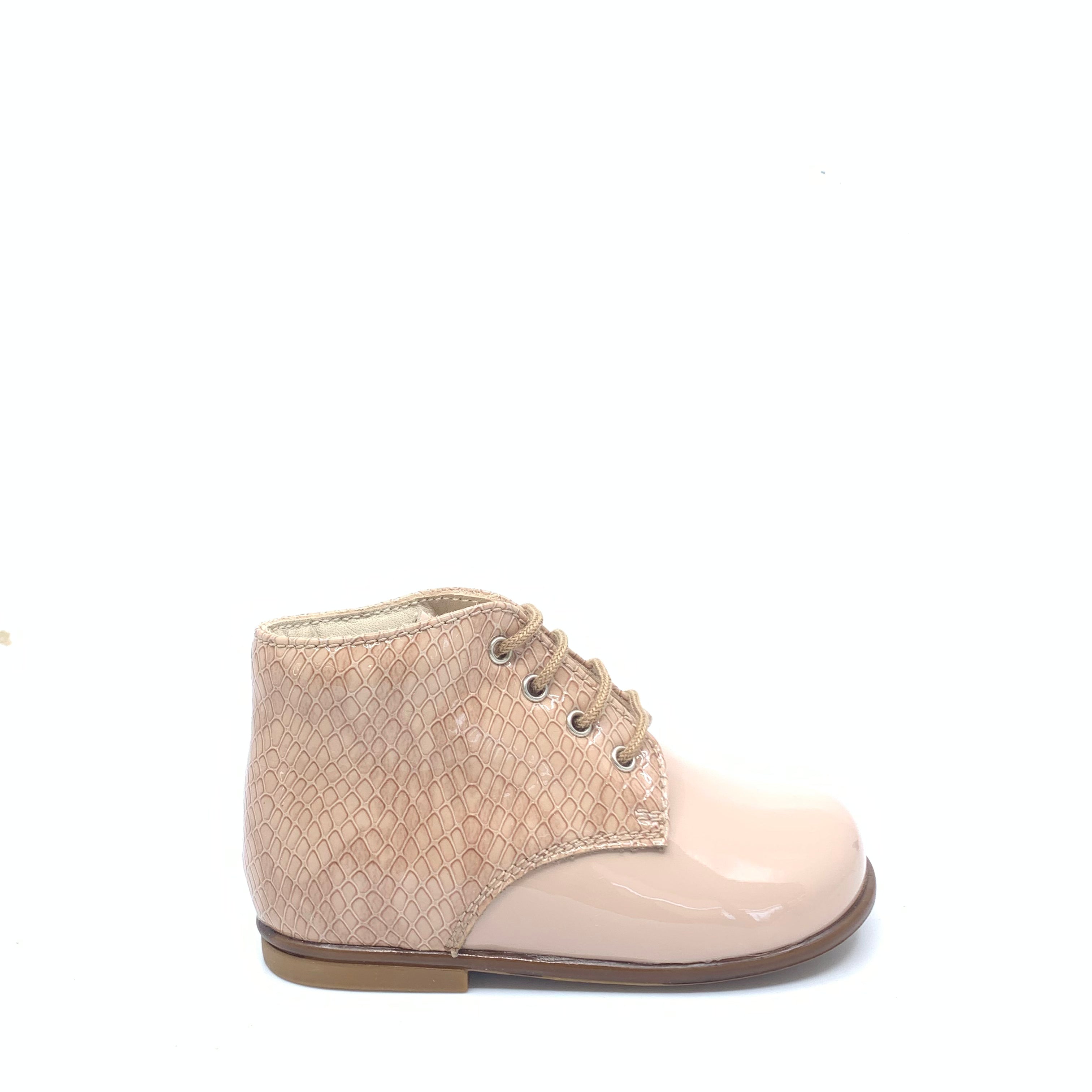 Beberlis Soft Nude Pink Knit Baby Booties for Newborns & Infants - Cozy & Stylish First Walkers for Winter & Special Occasions