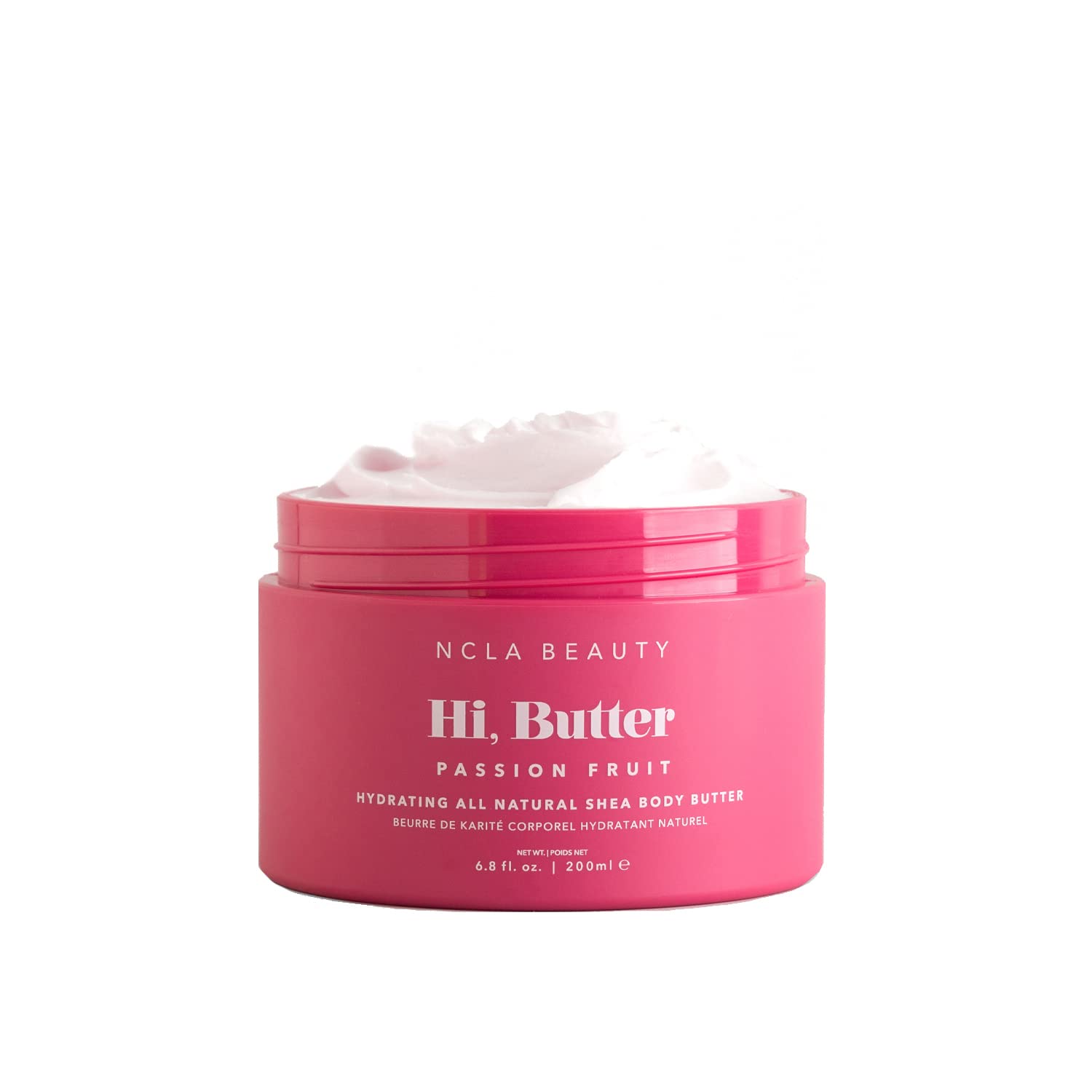 NCLA Vegan Shea Body Butter - Passionfruit 6.8oz | Cruelty-Free Moisturizer for Dry Skin