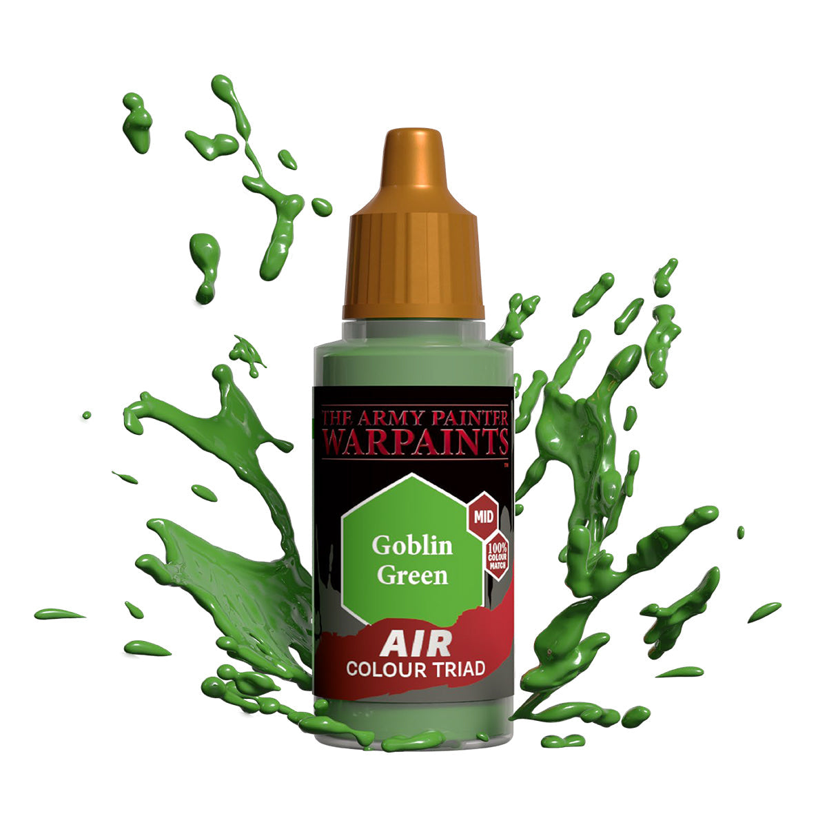 Warpaints Air: Goblin Green - Premium Acrylic Miniature Paint for Tabletop Gaming & Warhammer Models - Perfect for Fantasy Figures & Hobby Painting