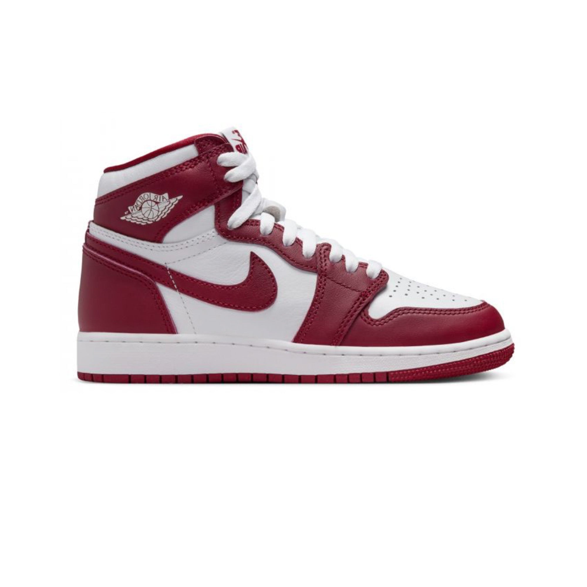 Air Jordan 1 Retro High OG Artisanal 'Team Red' GS Sneakers (2024) - Classic Basketball Shoes for Women & Girls - Perfect for Streetwear, Sports & Casual Fashion