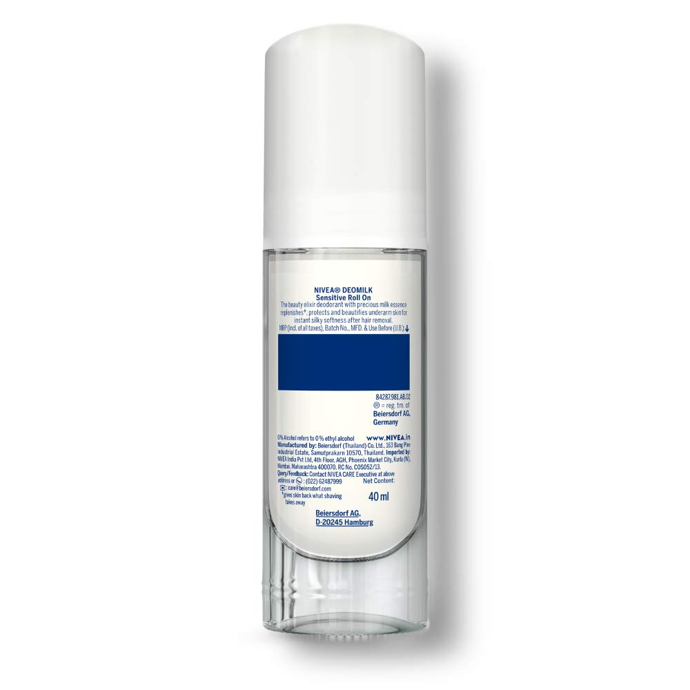 Nivea Sensitive Roll On Deodorant for Women - 40ml | Gentle & Effective Protection | Perfect for Daily Use & Sensitive Skin