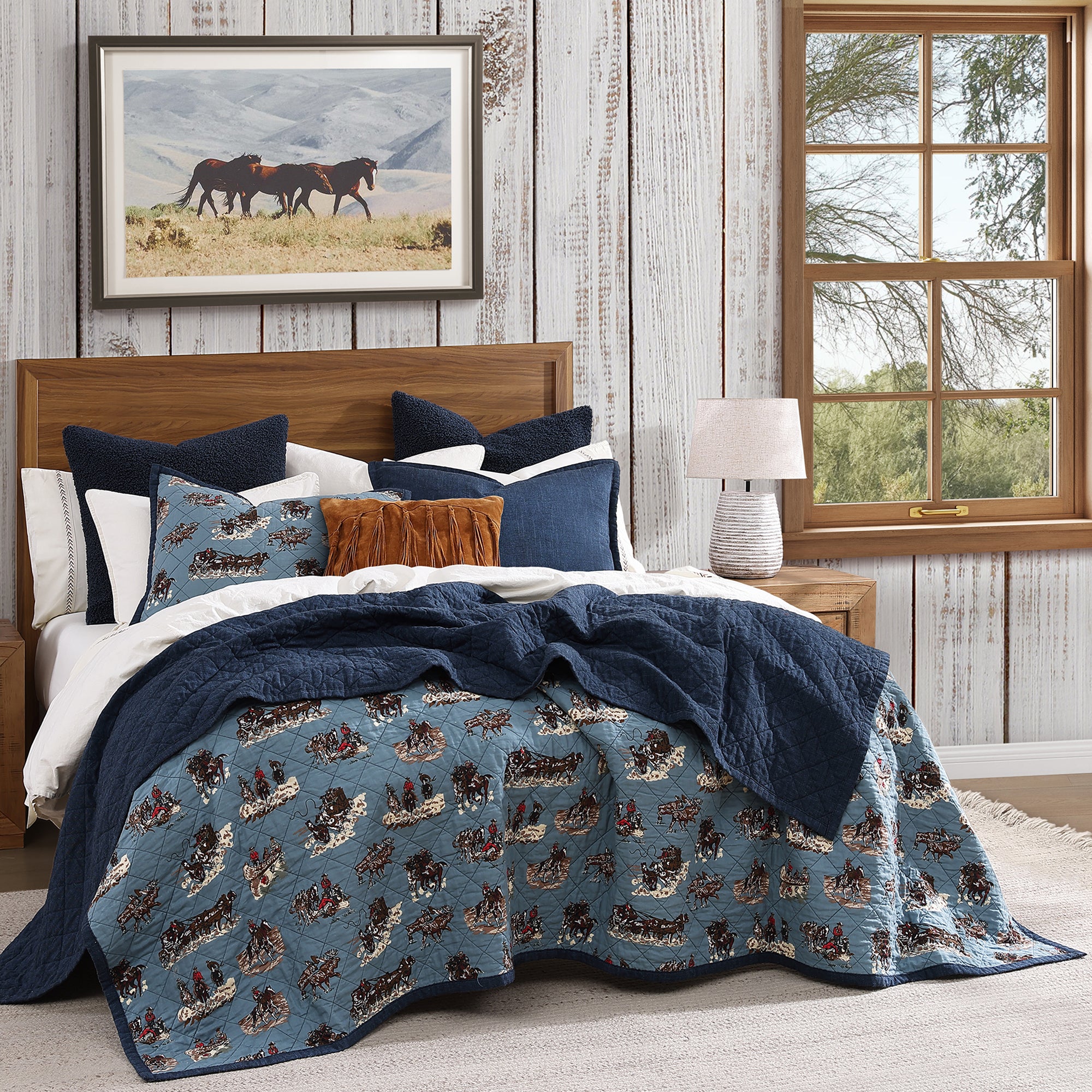 Reversible Quilt Set by Settler - Soft & Cozy Bedding for All Seasons | Perfect for Bedroom, Guest Room & Dorm Decor