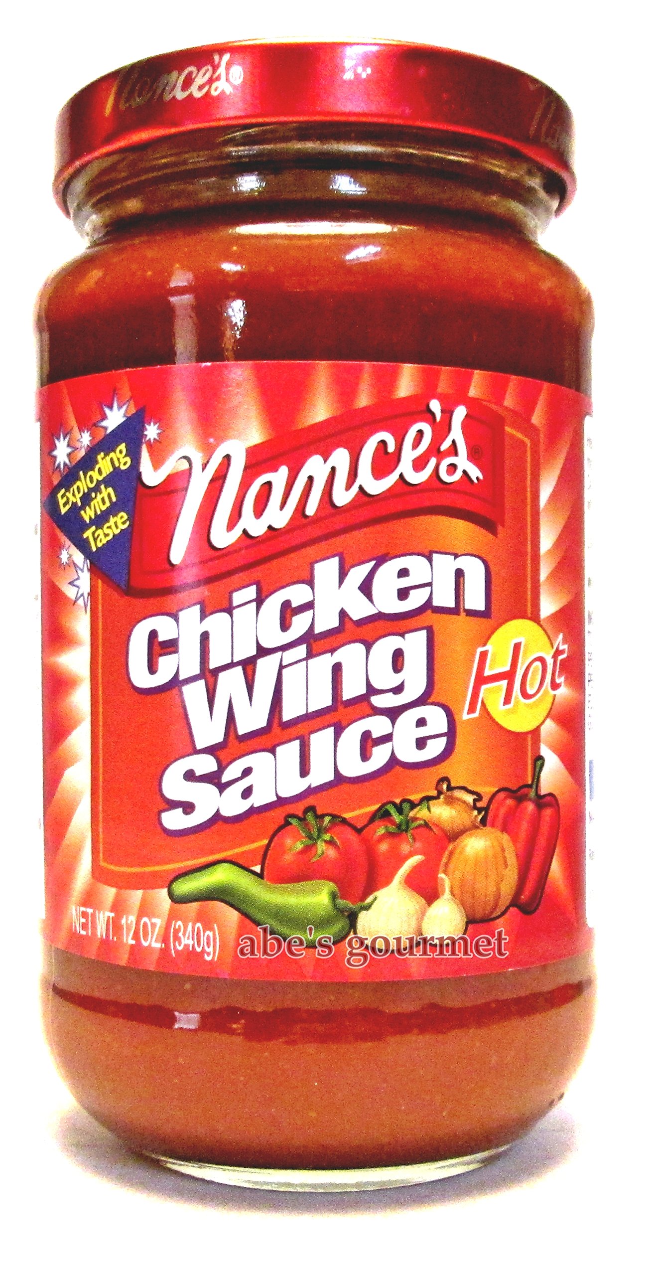 Nance's Spicy Hot Chicken Wing Sauce - 3 Pack (12 oz Each) - Tangy & Flavorful BBQ Glaze for Wings, Ribs, and More - Perfect for Game Day, Parties, and Grilling