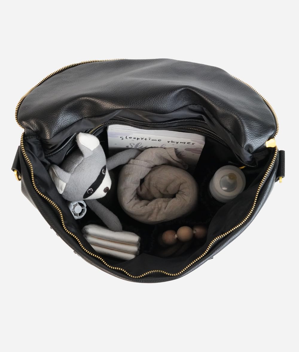 FAWN DESIGN The Original Vegan Leather Diaper Backpack - Large Capacity Baby Bag for Moms | Perfect for Travel, Daycare & On-the-Go Parenting