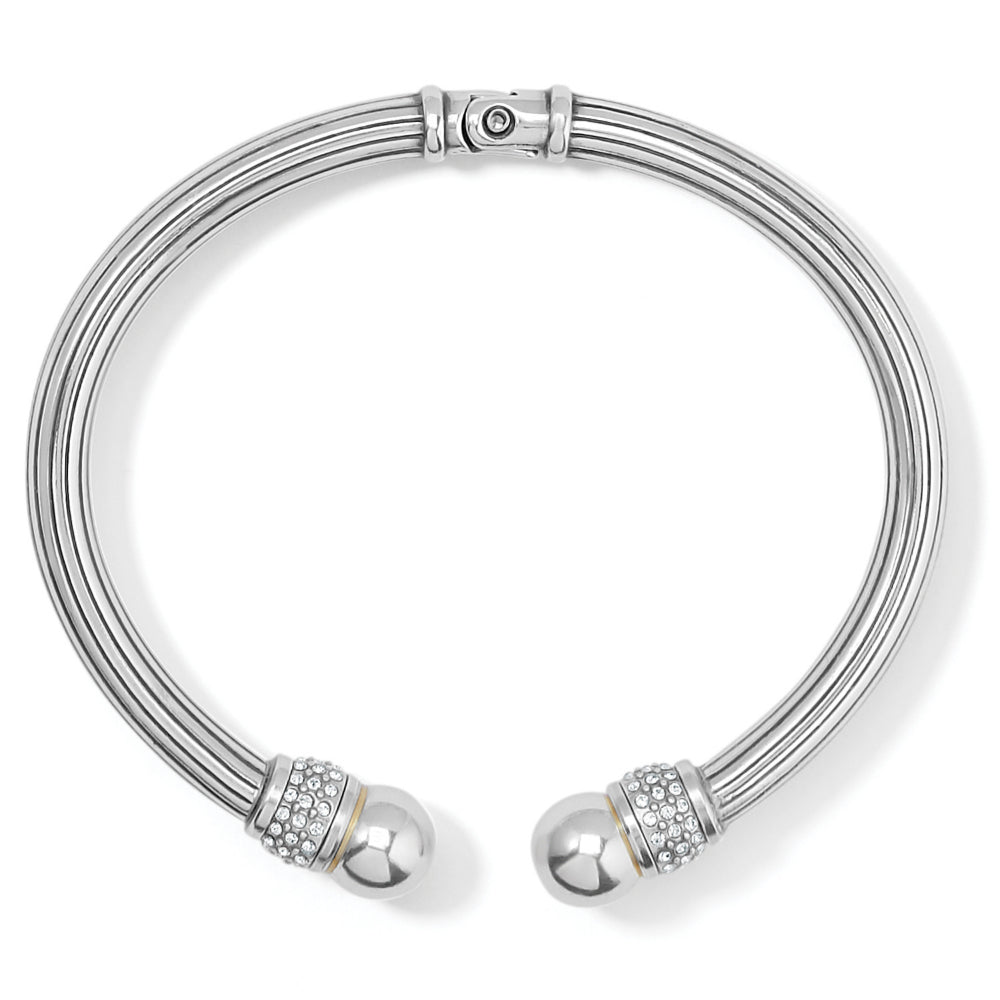 Brighton Meridian Open Hinged Bangle - Elegant Adjustable Bracelet for Women | Perfect for Parties, Weddings & Everyday Wear