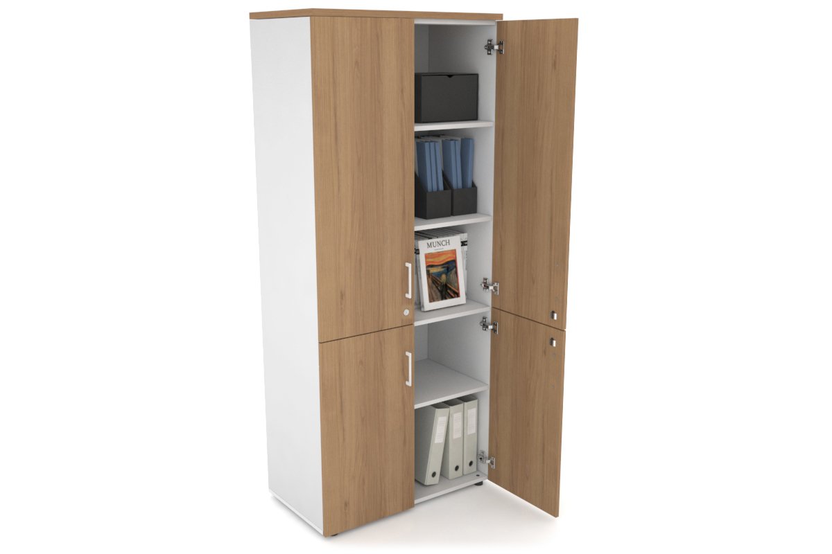 Large Storage Cabinet with Small & Medium Doors - 800W x 1870H x 450D - Perfect for Office, Classroom, or Warehouse Organization