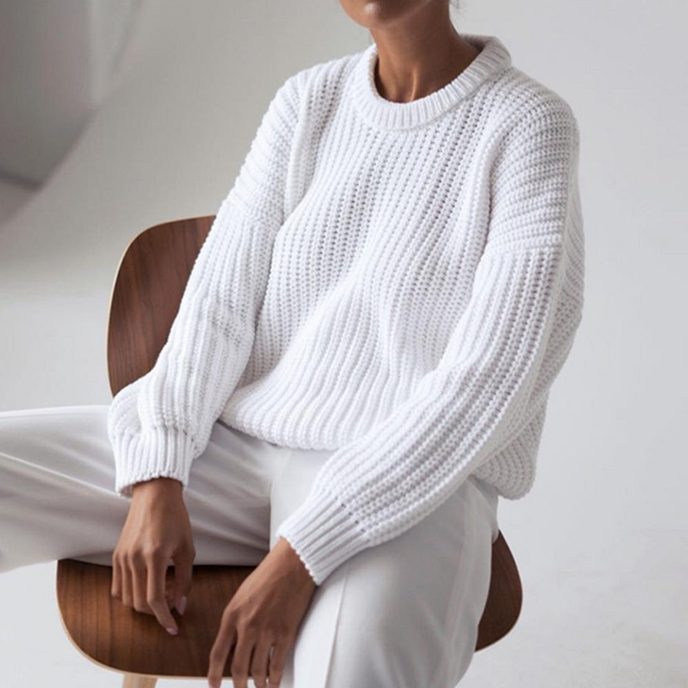 Women's Sweater - Cozy Knit Pullover for Fall & Winter - Perfect for Casual Wear, Office & Outdoor Activities