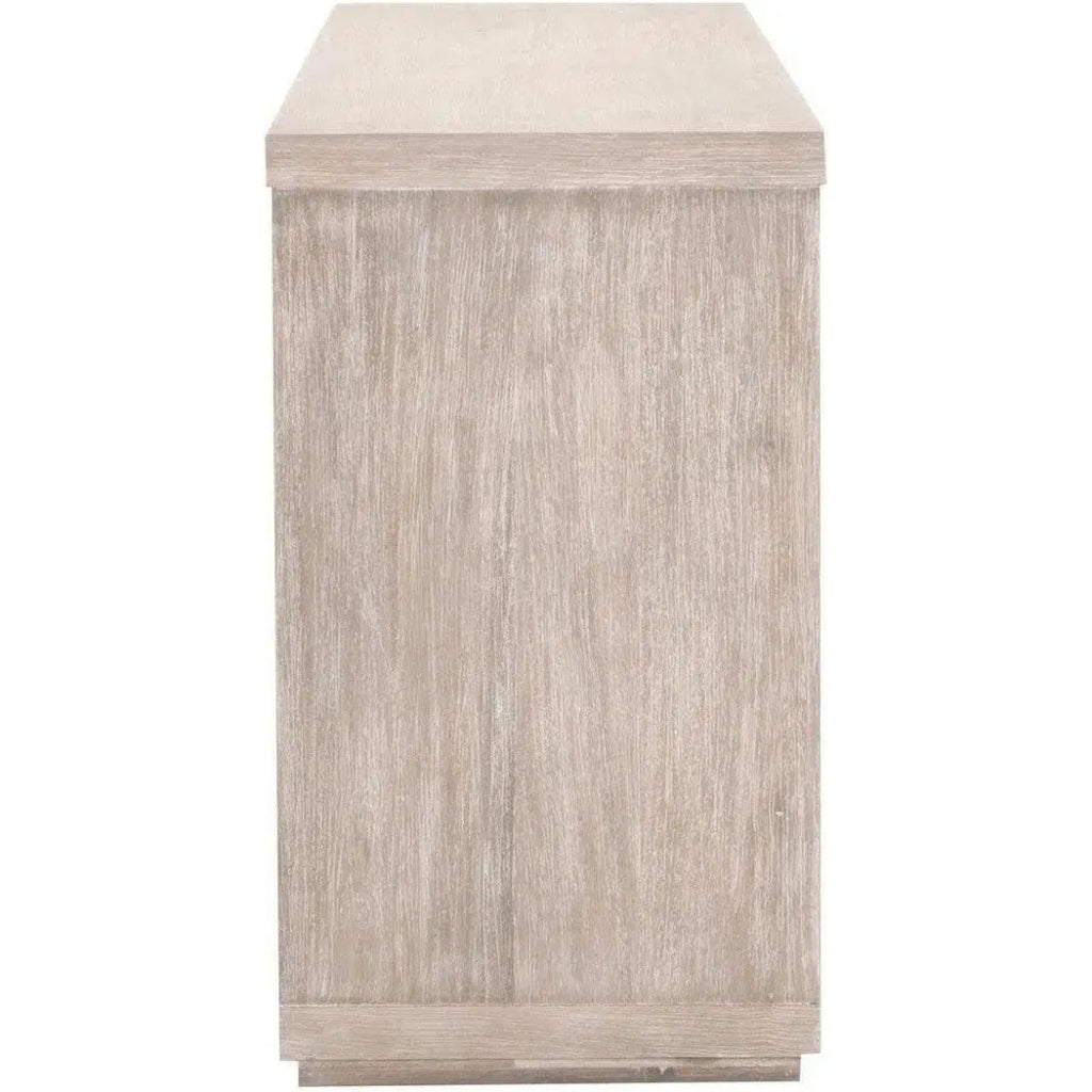 Modern 3-Door Credenza Buffet Sideboard - Stylish Storage for Dining Room, Living Room & Entryway - Perfect for Organizing Dishes, Linens & Home Decor