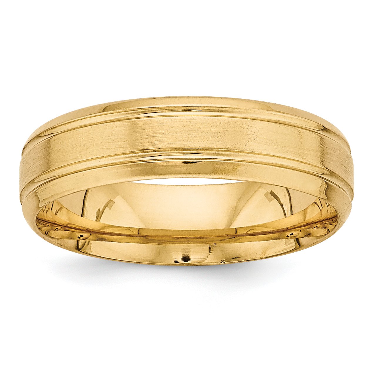 14k Yellow Gold Comfort Fit Wedding Band Ring for Men & Women