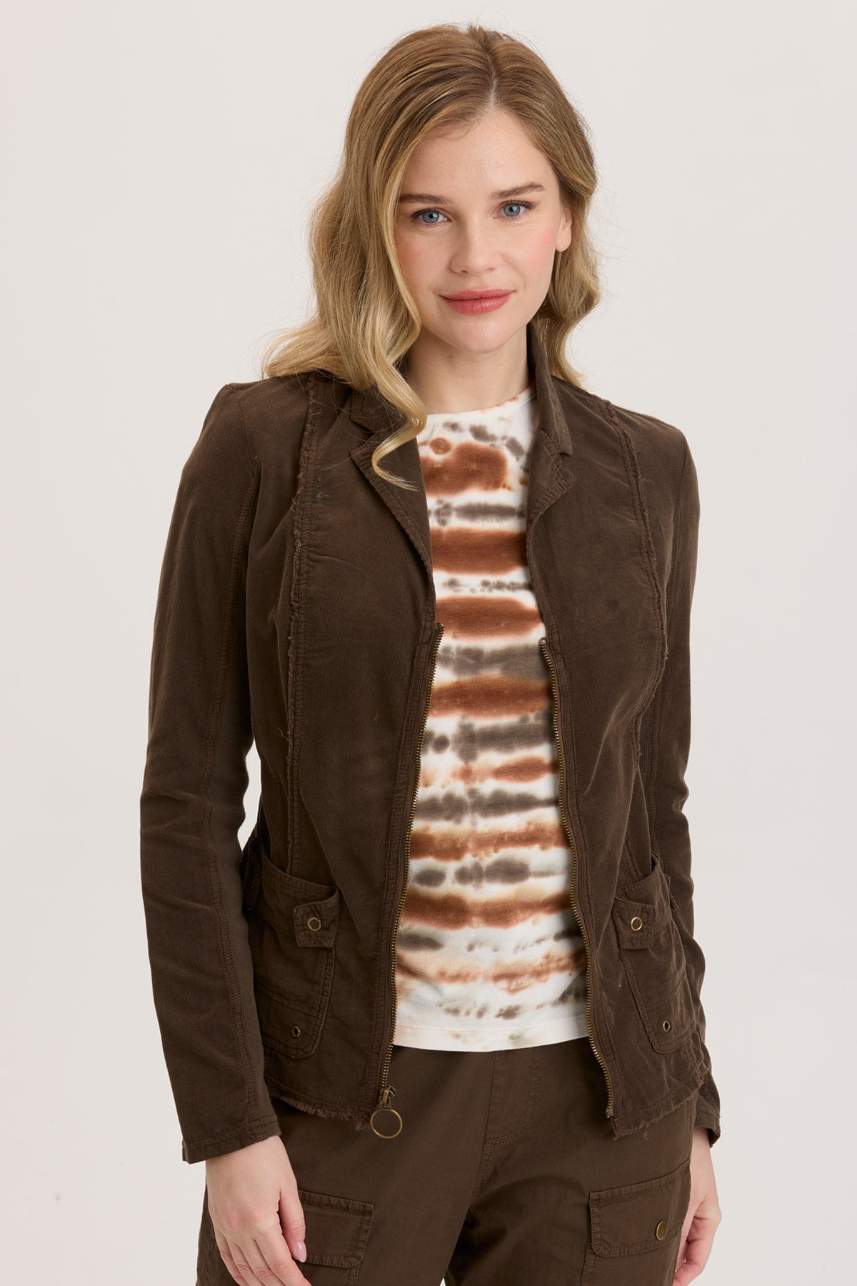 Stylish Cord Raphael Blazer for Women - Trendy Casual & Office Wear Jacket - Perfect for Business Meetings, Date Nights & Fall Layering