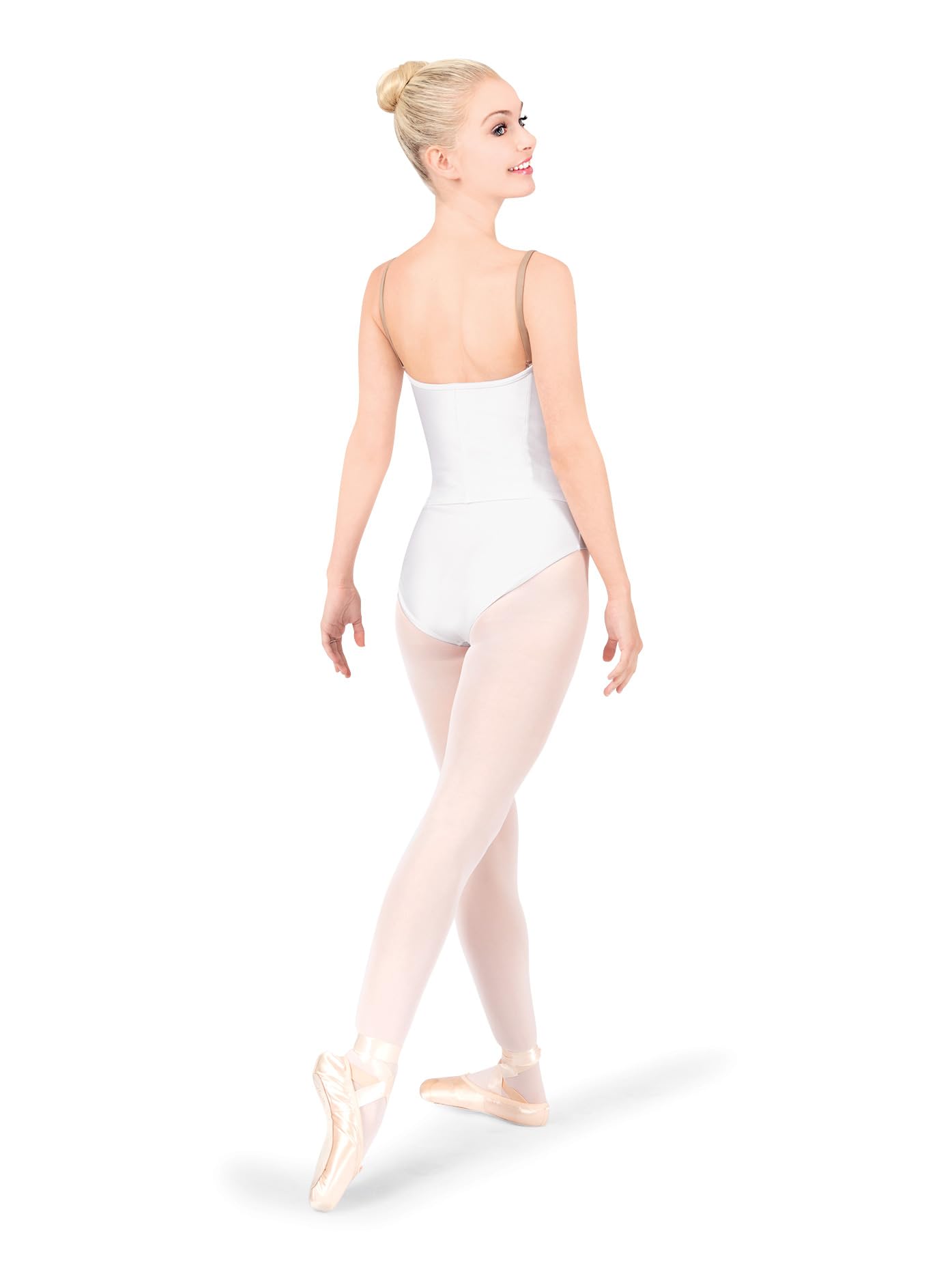 Women's Corset Style Camisole Leotard - Sexy White Bodysuit for Shapewear, Lingerie & Dance (Size S) | Perfect for Burlesque, Yoga & Date Night Outfits