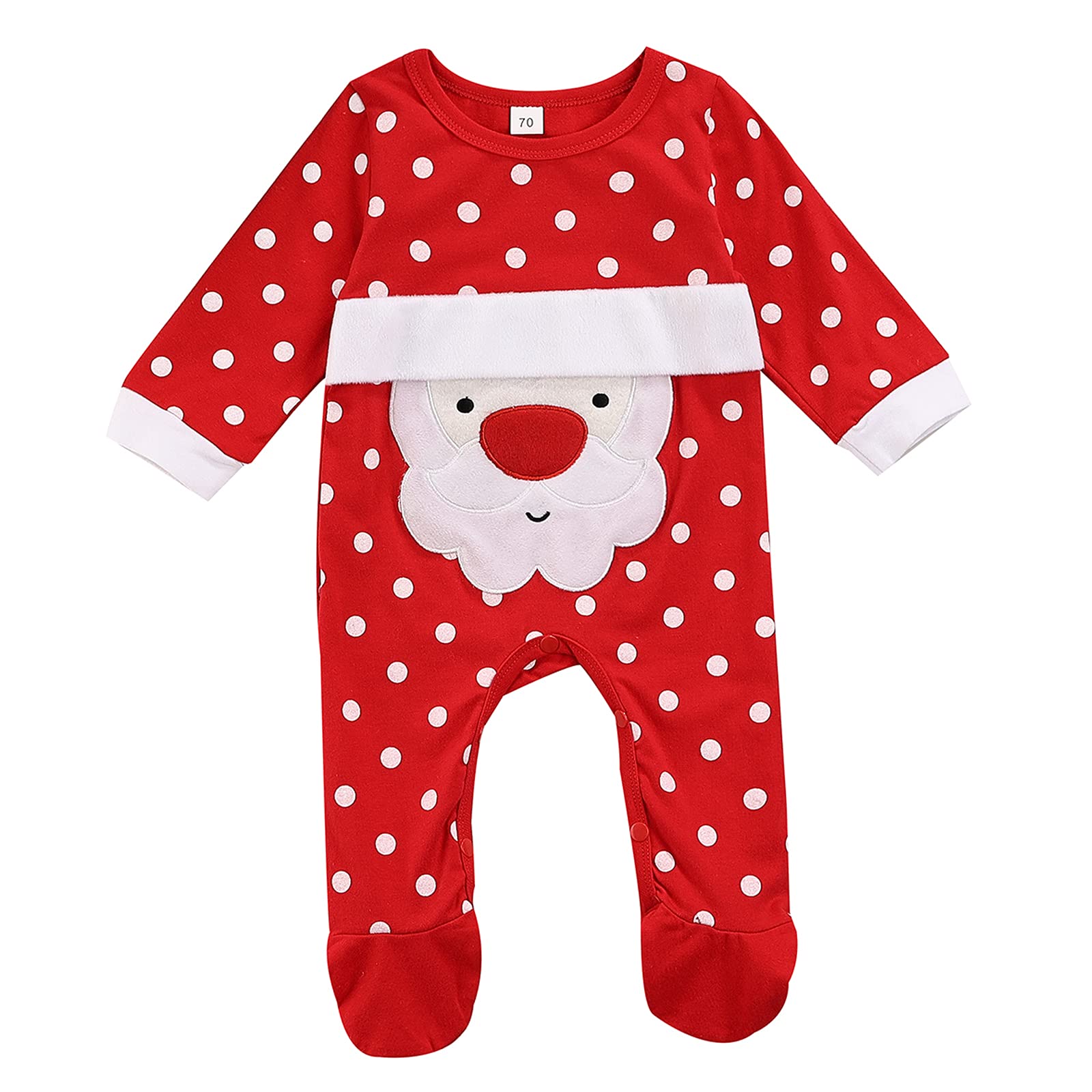 GOOCHEER Christmas Baby Outfit - Santa Claus Romper Jumpsuit for Infant Boys & Girls | Holiday Photo Shoot, Family Gatherings & Christmas Party Wear