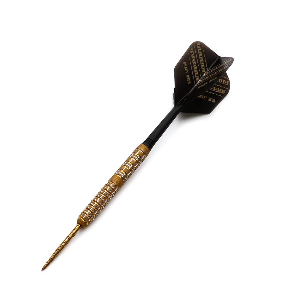 CUESOUL 90% Tungsten Steel Tip Darts Set - 21g/22g/23g Oil Paint Finish for Cocktail, COLA Beer & Draft Beer - Perfect for Bars, Pubs & Home Game Rooms