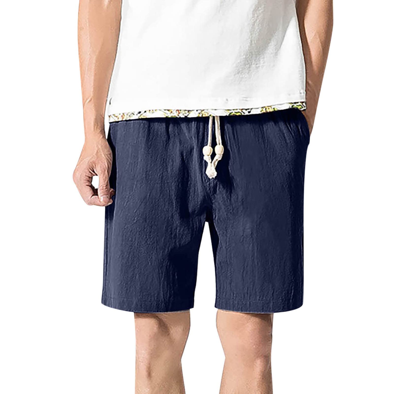 OSTELY Men's Camo Shorts - 5-Pack Loose Fit Cotton & Linen Summer Shorts for Men - Comfortable Casual & Beach Wear for Outdoor Activities, Travel, and Relaxation