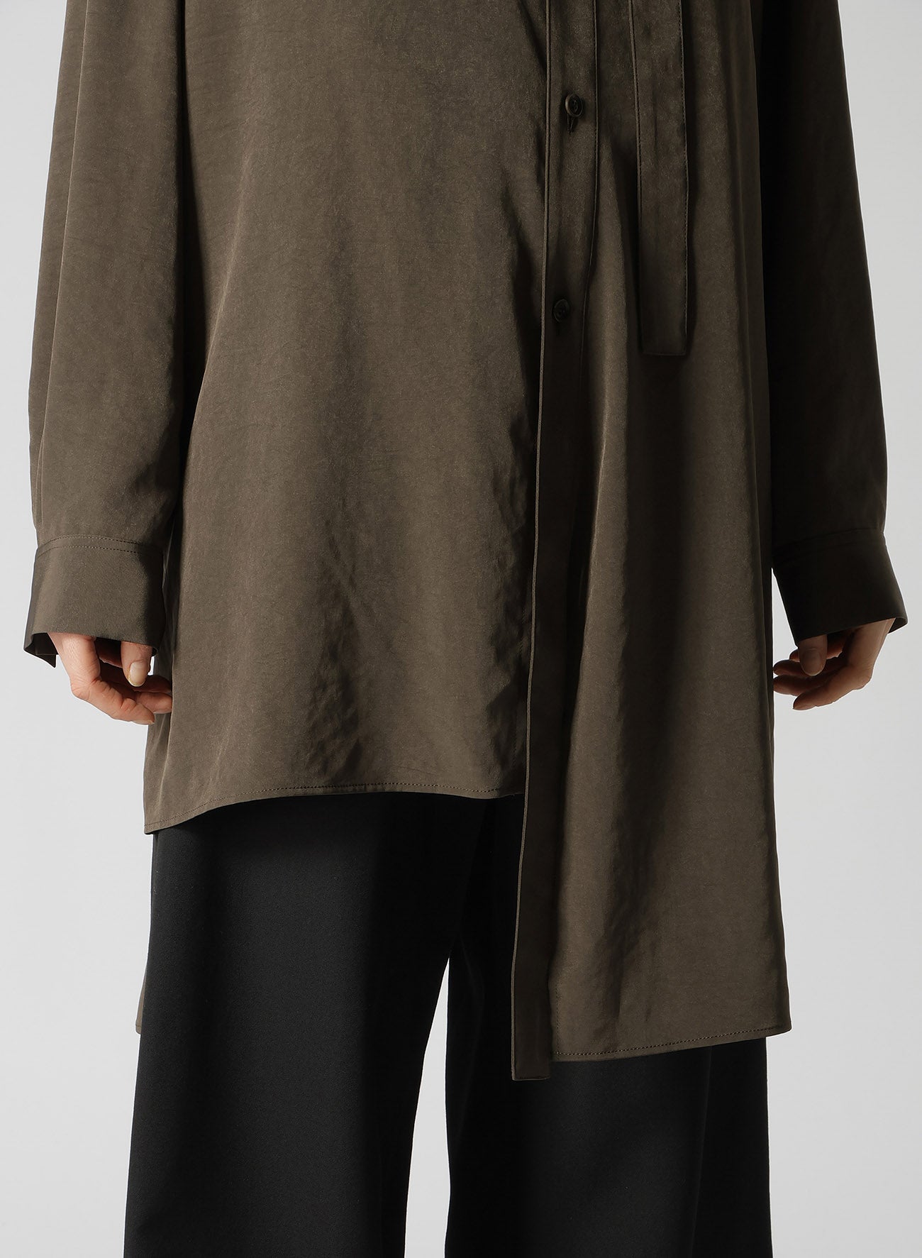 Elegant Crepe de Chine Front Placket Blouse for Women | Office Wear & Casual Chic Outfits | Perfect for Work, Dates & Special Occasions