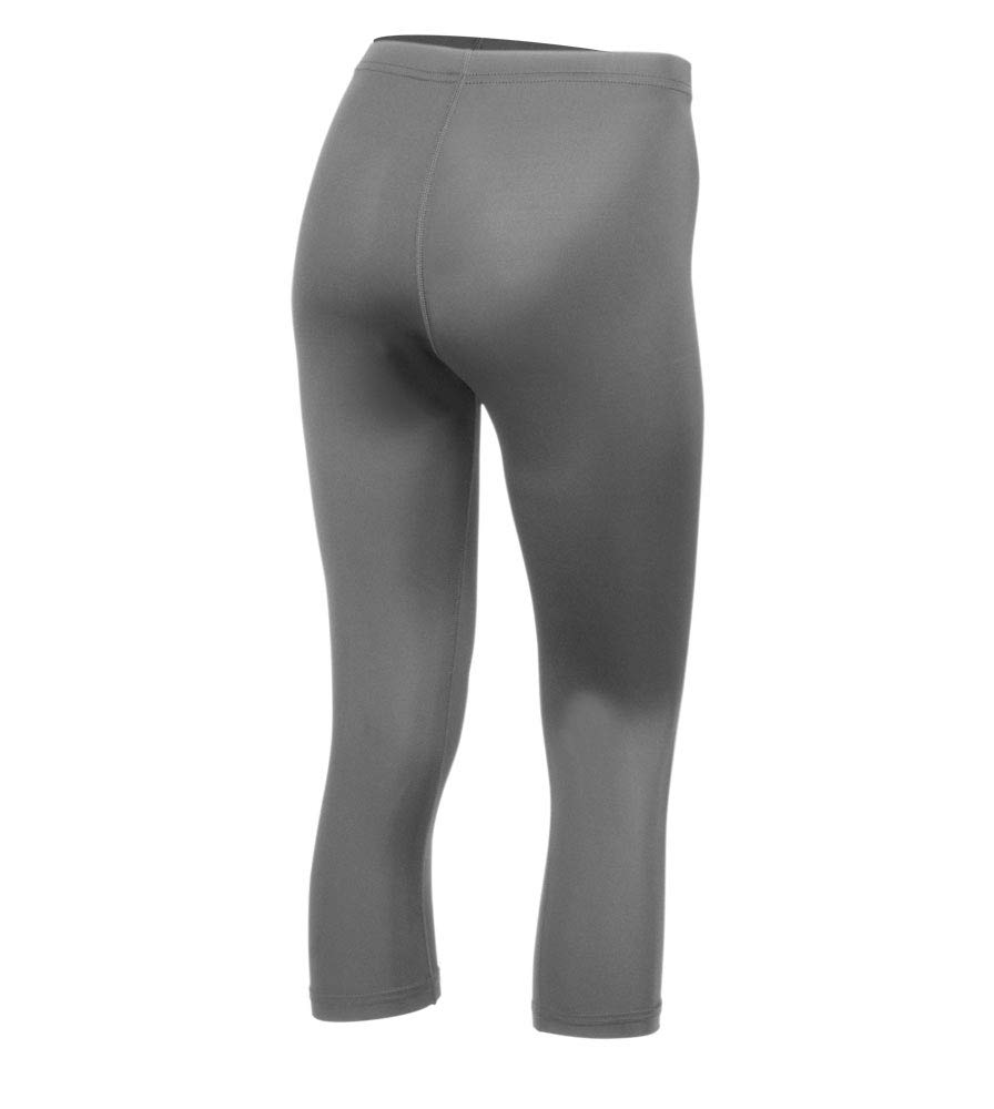 Women's USA Classic Fitness Capris - High Waist Compression Spandex Workout Leggings for Yoga, Running & Gym | Made in USA | Perfect for Active Lifestyle & Athleisure Wear