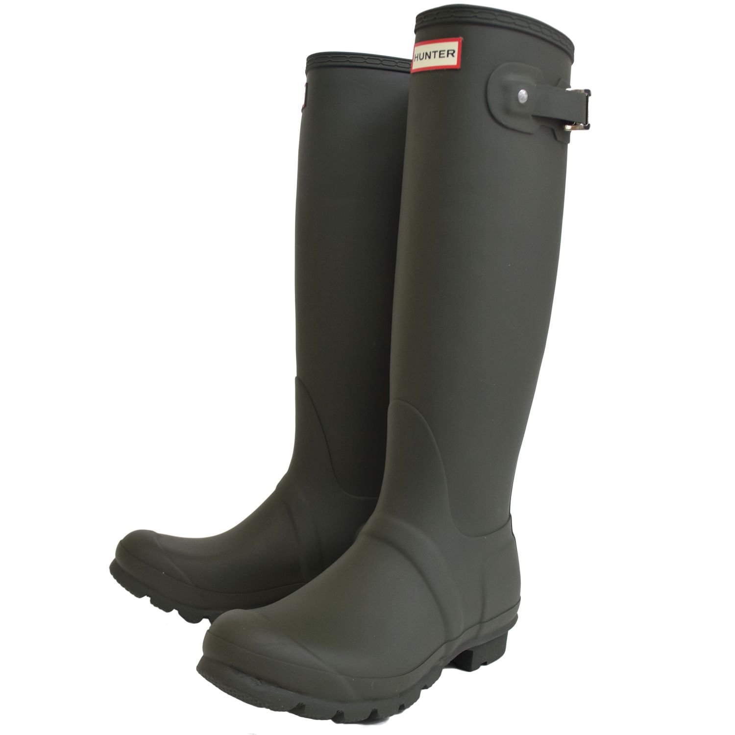 HUNTER Women's Original Adjustable Back Boots - Waterproof Rain Boots for Women, Comfortable & Stylish for Outdoor, Gardening, and Rainy Days