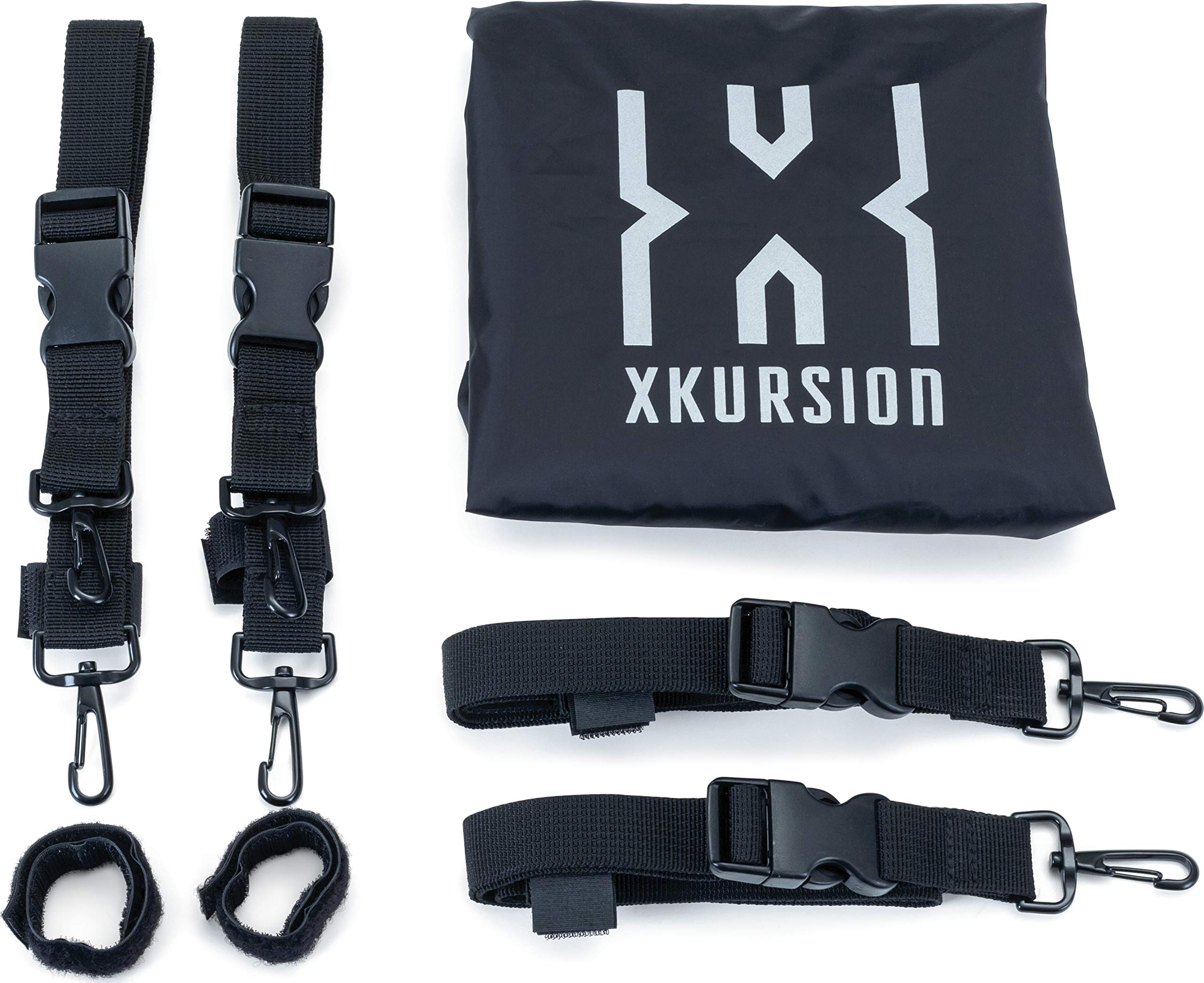 Kuryakyn 5221 XKursion XS Steward Motorcycle Travel Luggage - Waterproof Roll Bag with Sissy Bar Straps for Harley, Black - Perfect for Long Rides & Road Trips