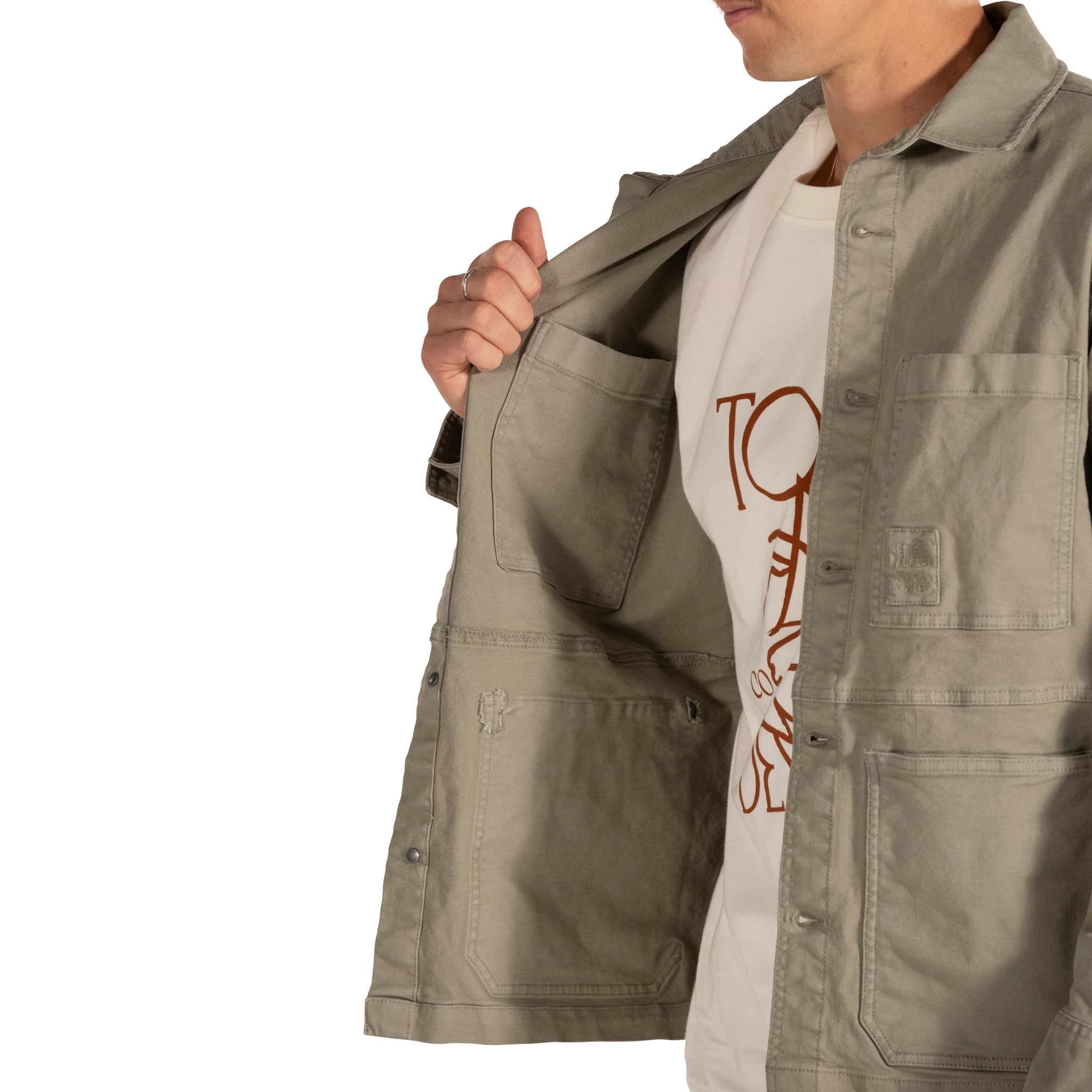 Men's Utility Jacket - Durable & Stylish Outdoor Workwear for Hiking, Camping & Everyday Wear
