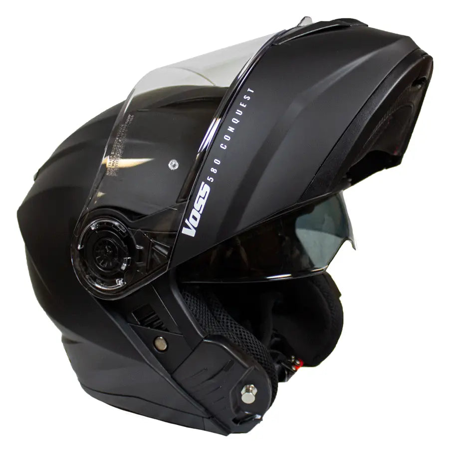 VOSS 580 Conquest Modular Motorcycle Helmet - DOT Approved, Lightweight & Comfortable for Touring, Cruising & Long Rides