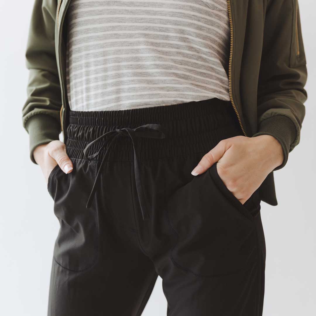 Men's Comfortable Black Joggers for Travel & Lounge - Perfect for Airplane, Gym & Casual Wear