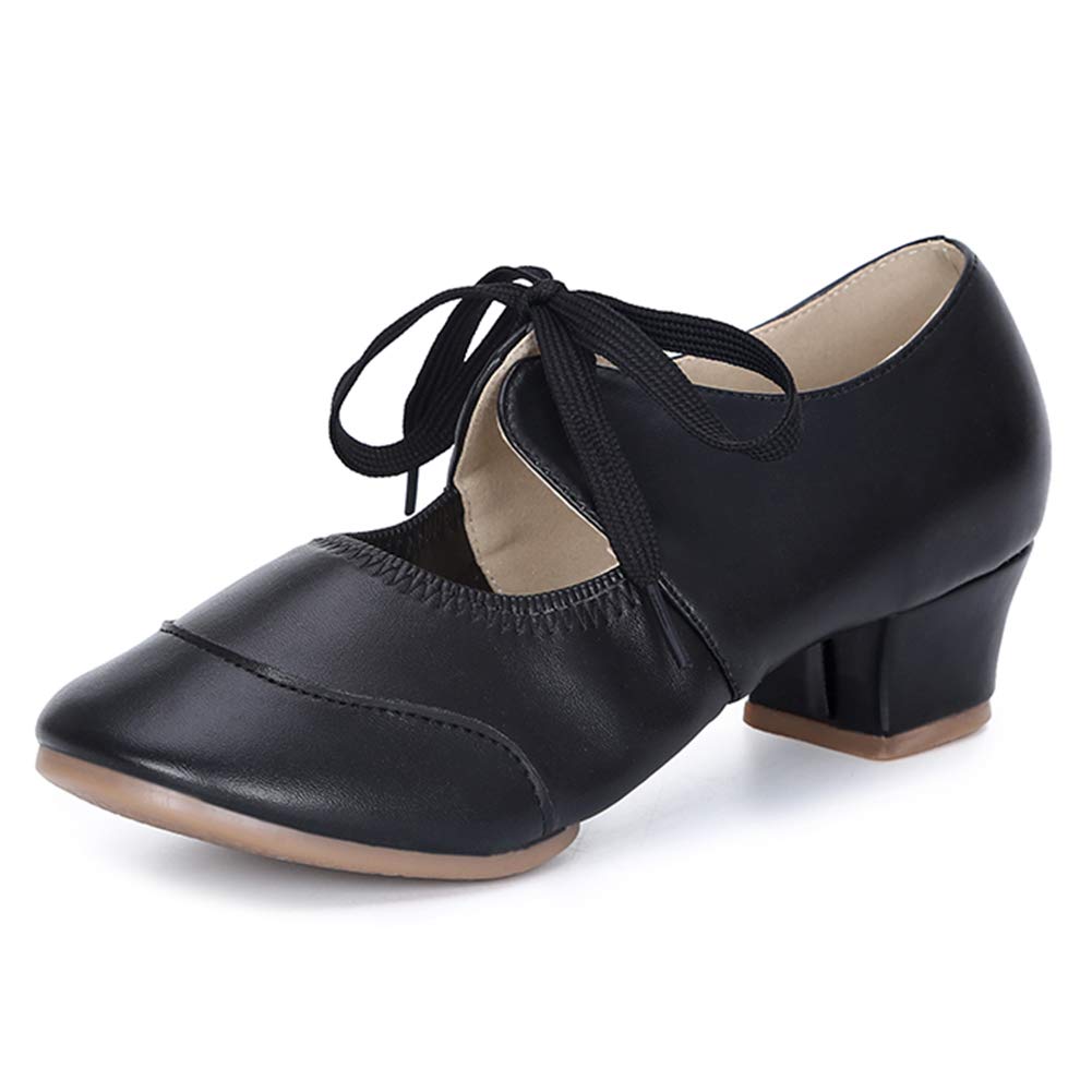 Hipposeus Women's Latin Dance Shoes - Professional Split Sole Ballroom Practice Shoes for Salsa, Tango, Bachata - Model 215 | Perfect for Dance Classes, Performances & Social Dancing