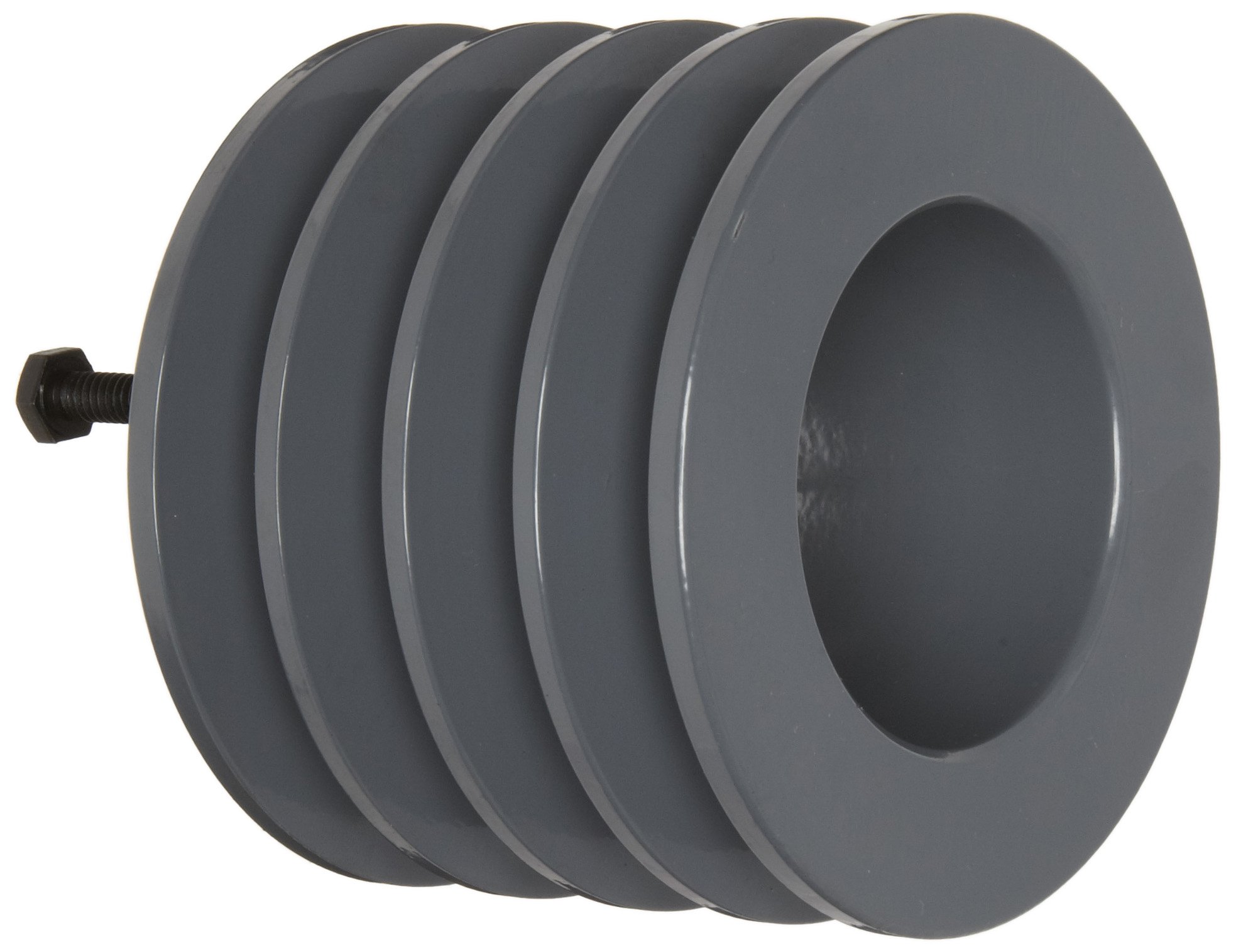 664B Classical V-Belt Sheave for B Section Belts - 4 Grooves, Cast Iron Construction, 6.95