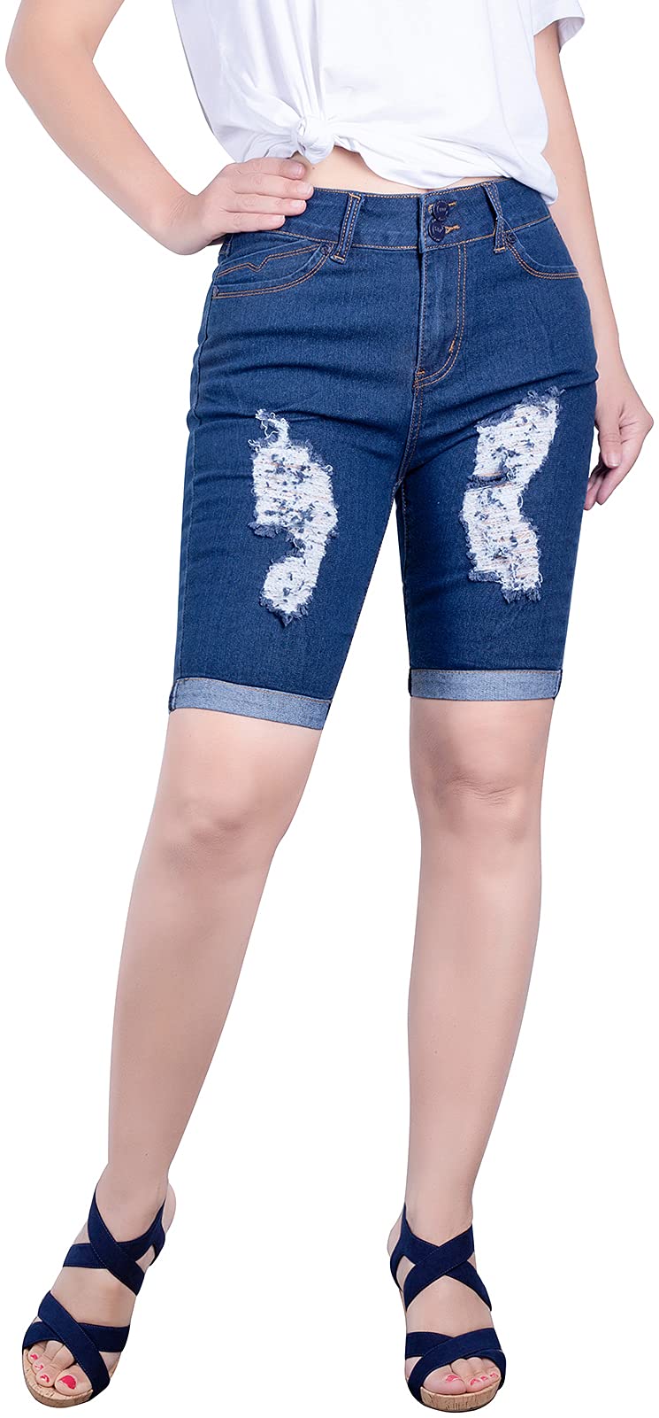 2LUV Women's Stretch Skinny Jeans with Pockets - High Waist Slim Fit Denim Pants for Casual Wear, Work & Night Out