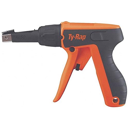 Heavy Duty Cable Tie Gun Tool - 18 to 50 lb Nylon Zip Tie Tightener for Electrical Wiring, HVAC & Industrial Use