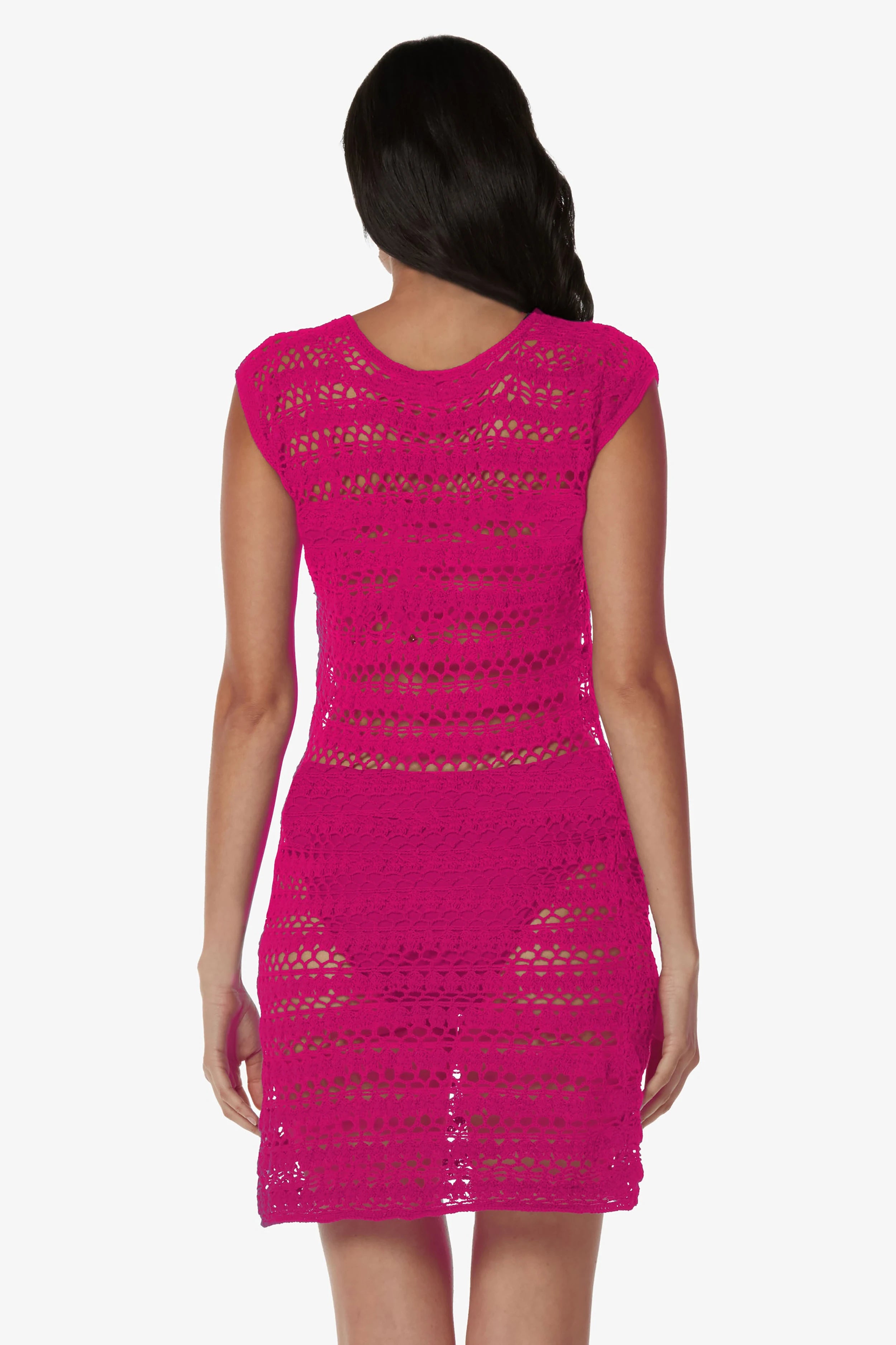 Kendall Crochet Dress for Women - Lotus Pink Summer Boho Maxi Dress | Perfect for Beach Vacations, Music Festivals & Date Nights