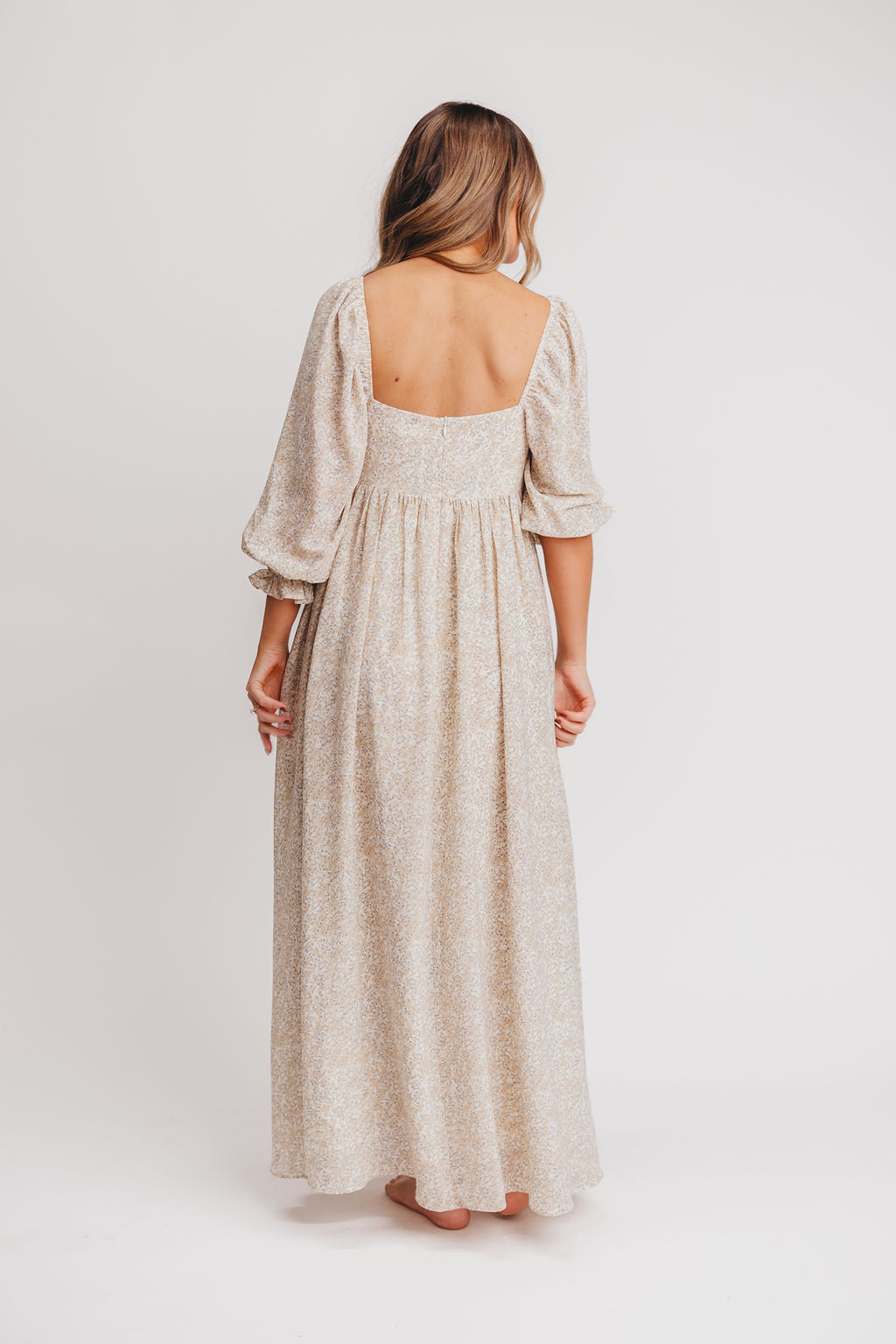 Elegant Mona 'Love Story' Maxi Dress - Bump Friendly & Inclusive Sizing (S-3XL) | Perfect for Maternity, Weddings & Special Occasions
