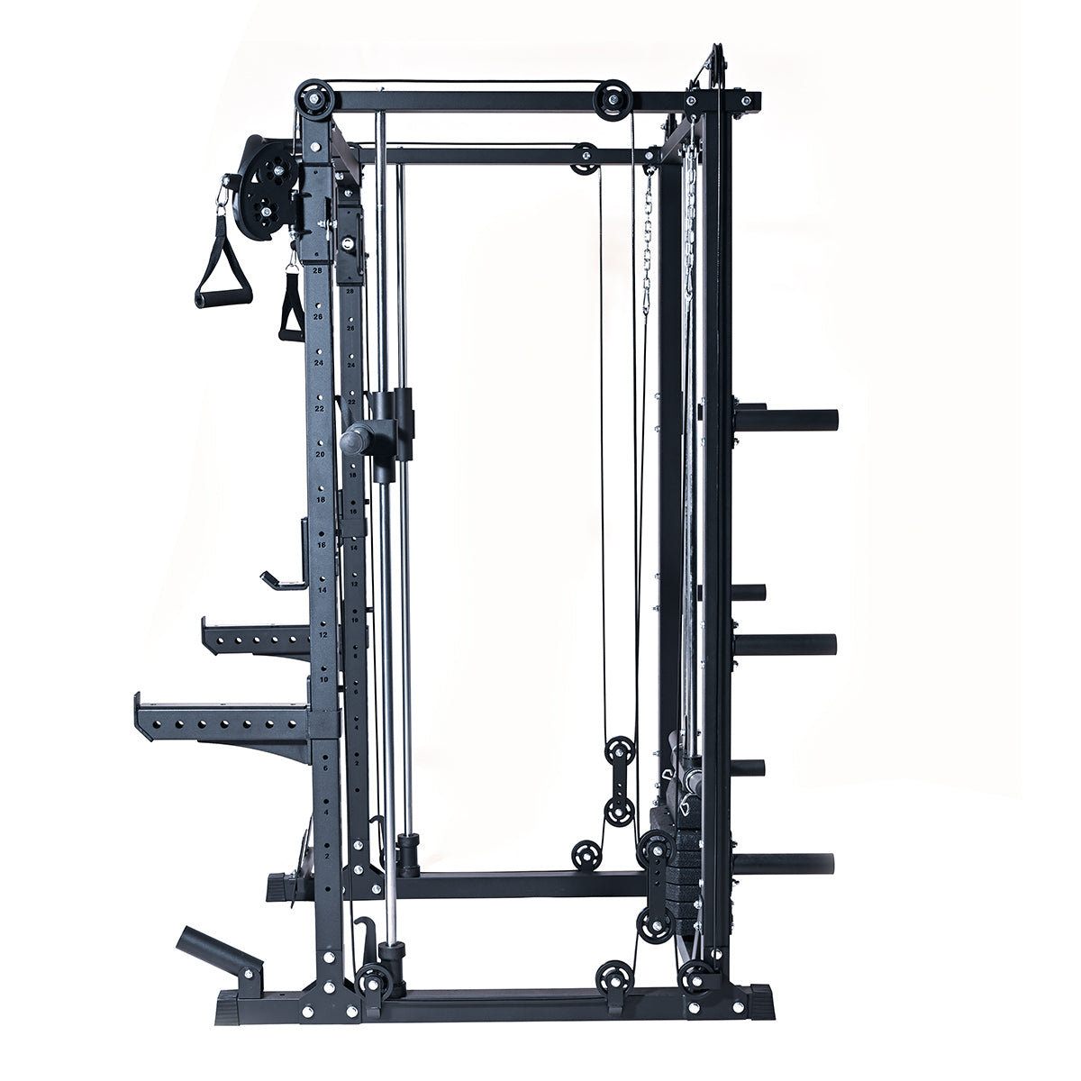 Orbit 3-in-1 Power Rack for Home Gym - Squat Rack, Pull-Up Bar & Bench Press Station - Perfect for Strength Training & Weightlifting Workouts
