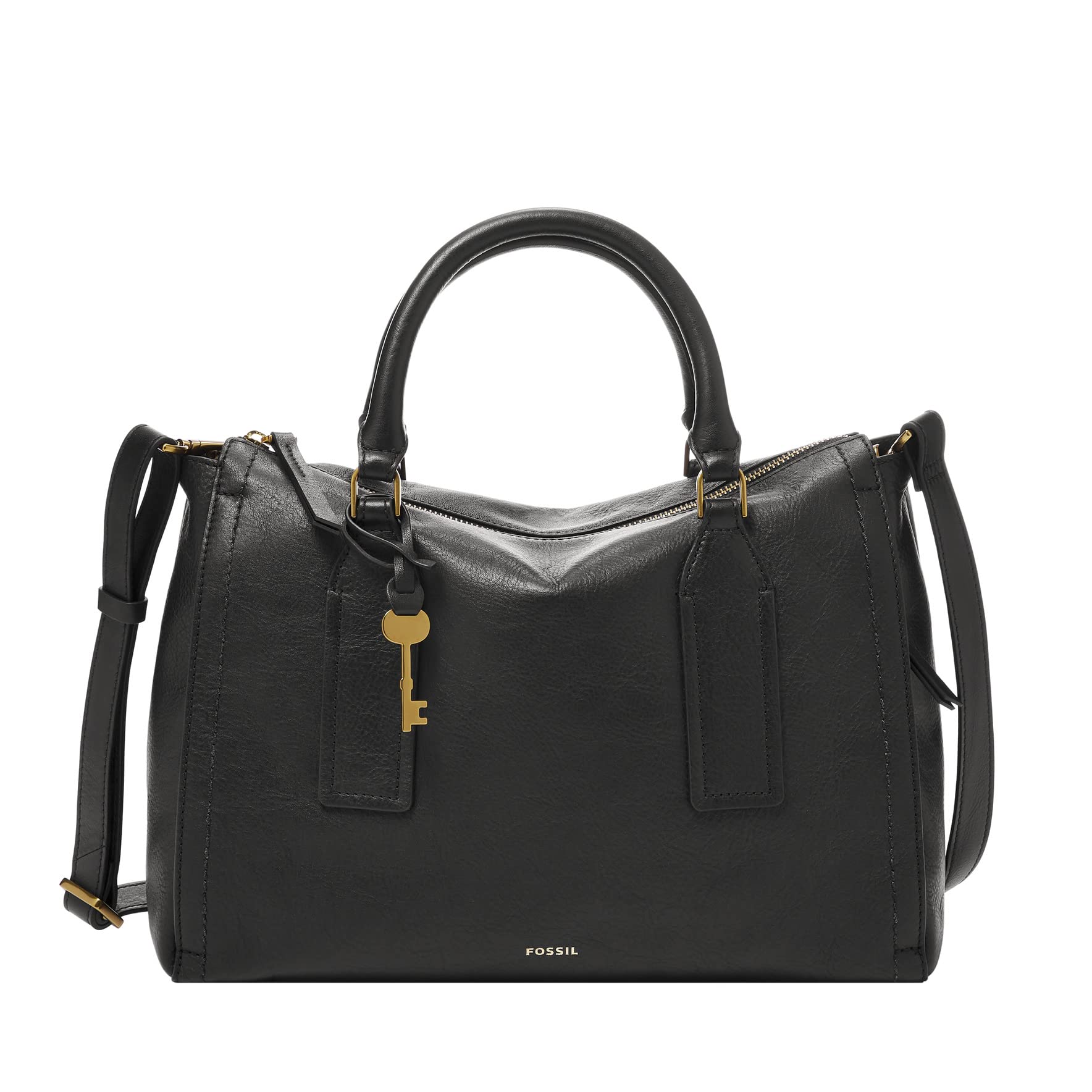 Fossil Women's Parker Genuine Leather Satchel Purse Handbag - Stylish Crossbody Bag for Work, Travel & Everyday Use