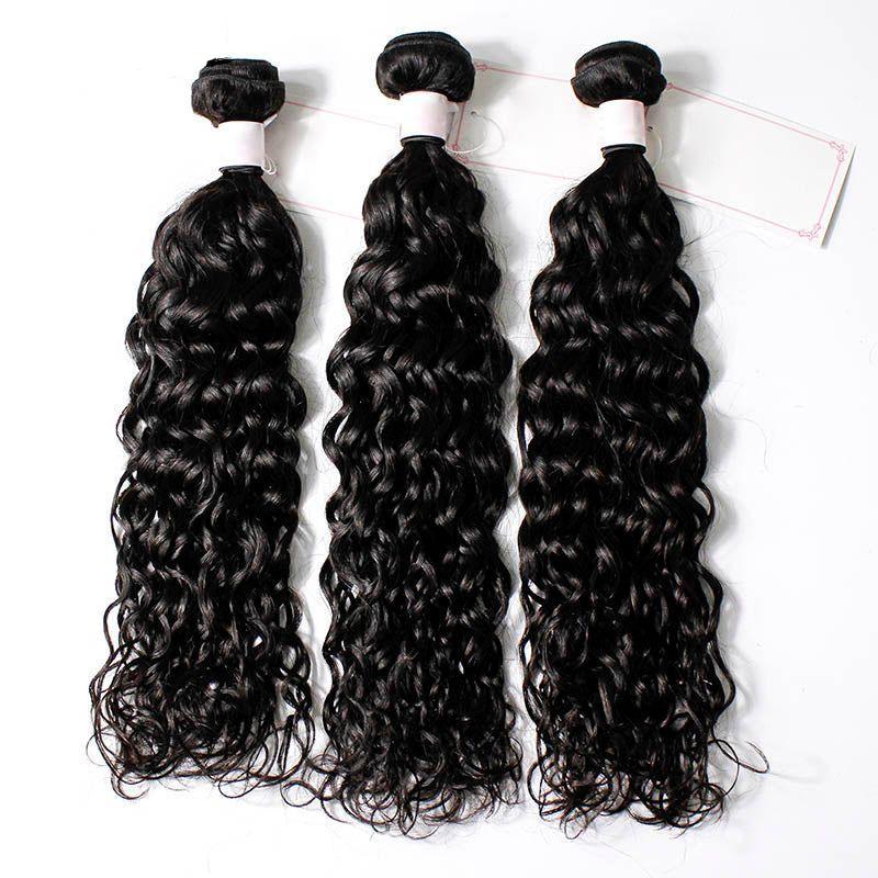 WOWANGEL 3-Piece Bundles Deal - 100% Human Hair Weaves in Loose Wave, Water Wave, Kinky Straight & Cambodian Curl Styles | Perfect for Sew-Ins, Wigs & Natural-Looking Hairstyles