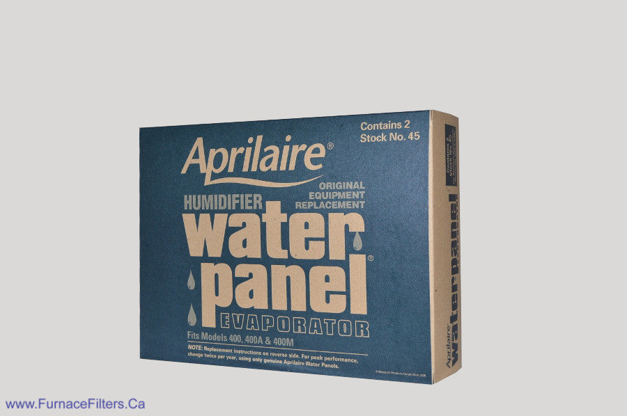 Aprilaire 45 Humidifier Water Panel - Compatible with Model 400, 400A & 400M - 2 Pack - Perfect for Home HVAC System Maintenance and Dry Air Relief