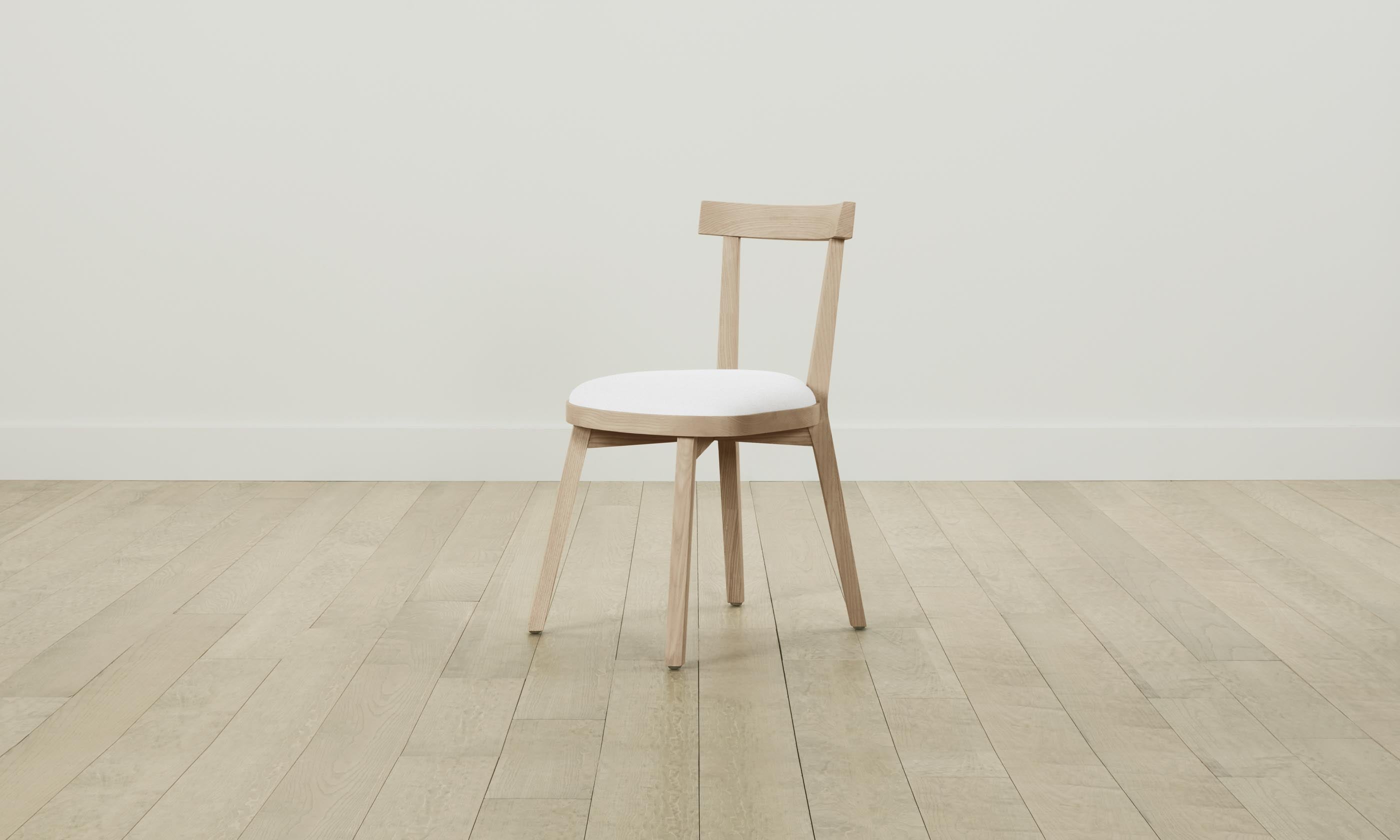 Allen Dining Chair - Performance Linen Weave in Pure White - Perfect for Modern Kitchens, Dining Rooms & Home Offices